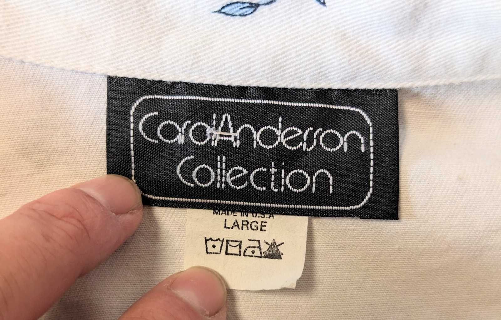 Vintage 80s Carol Anderson 3 Pc Toile Skirt Set USA Cotton Art to Wear Jacket