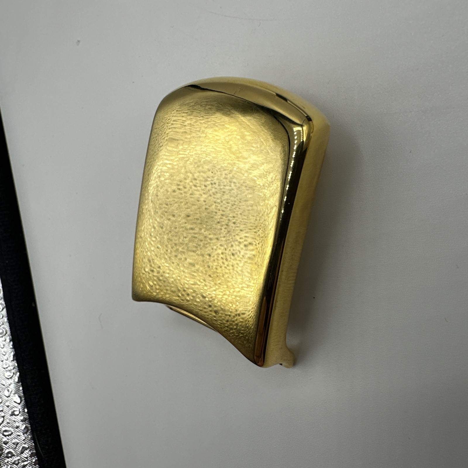 Seven vtg gold toned unisex buckles. Made in Spain and Italy. Stamped. See pics.