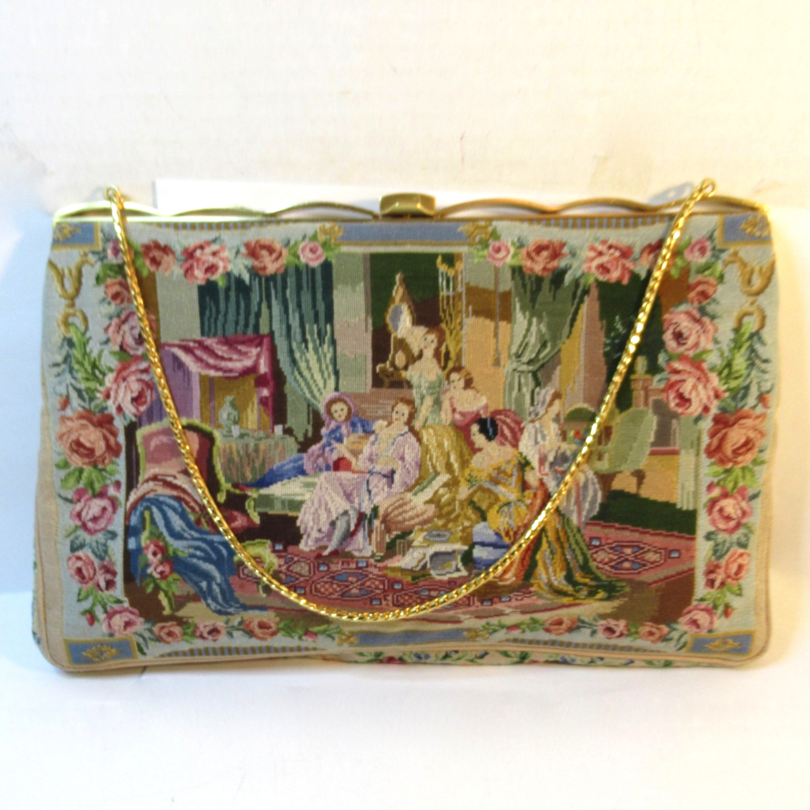 Vintage Petit Point Purse Scenic Walborg Saks 5th Avenue – SELLER PAYS US TARIFF