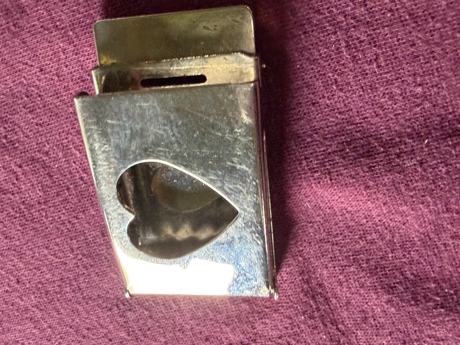 Vintage US military LOVE Issue ALCO BKL’N NY Silver Belt Buckle HEART Collection