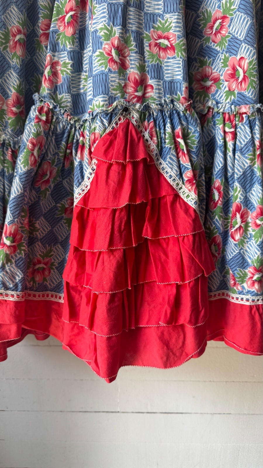 Vintage 1940’s Donnell’s of Denver floral prairie western dress XS/S
