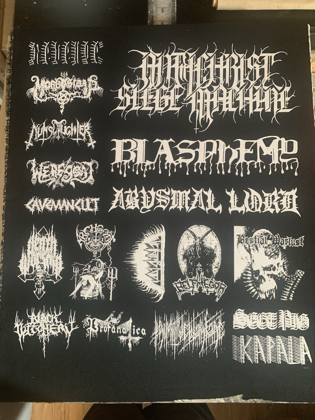 Beastial War Metal Patches Sheet