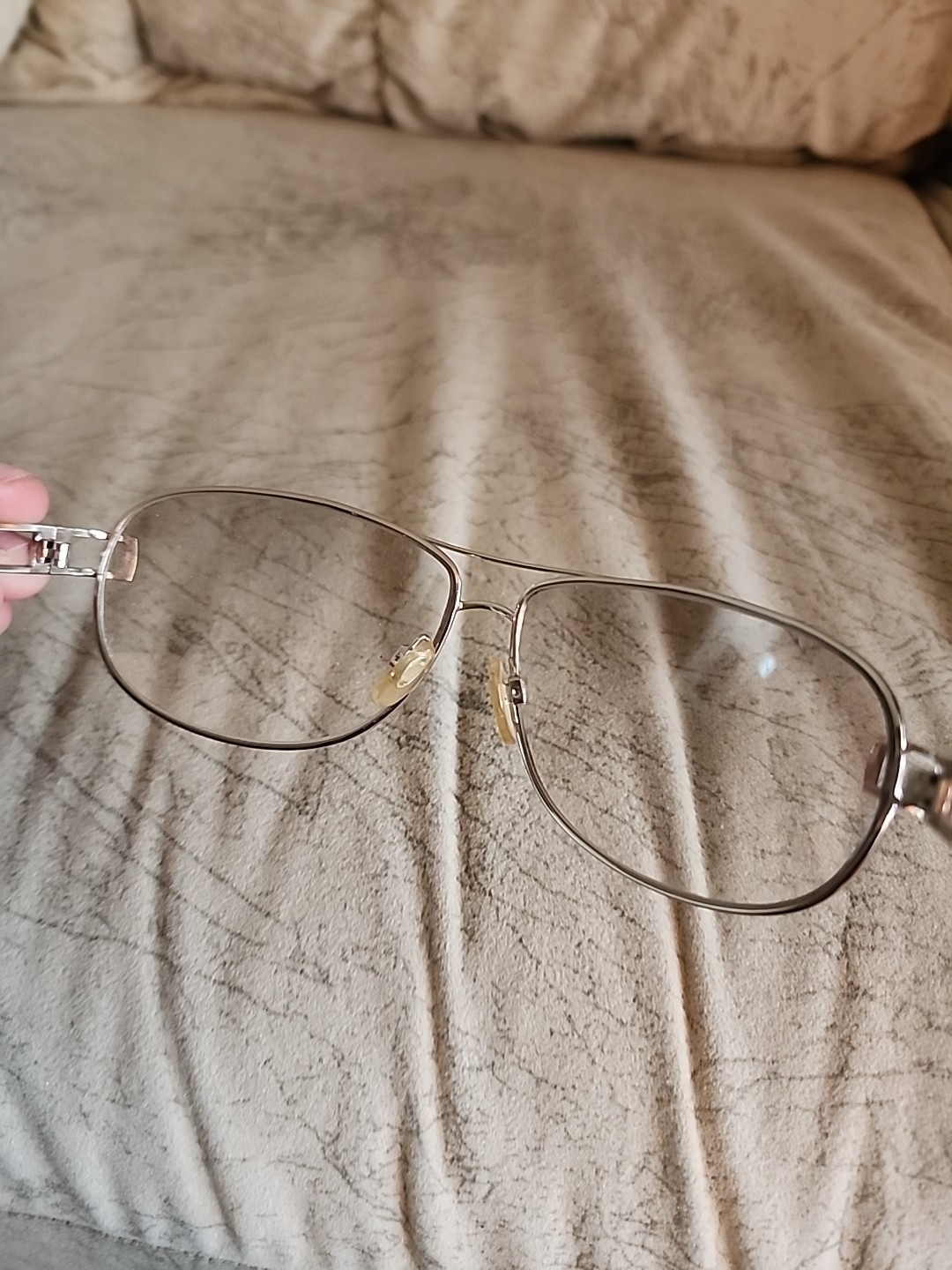 Vintage Aviator Silver Frame Navigator Glasses Style # 617-71N