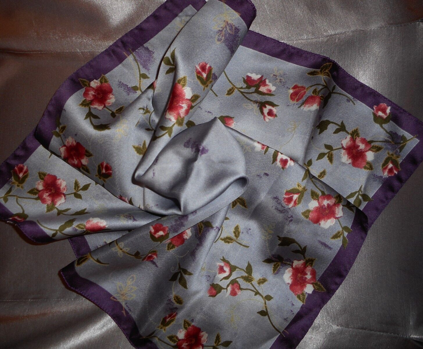 Vintage Med Silky Satin Top Pearl Grey Acetate/Rayon Satin Medium/Heavy Weight