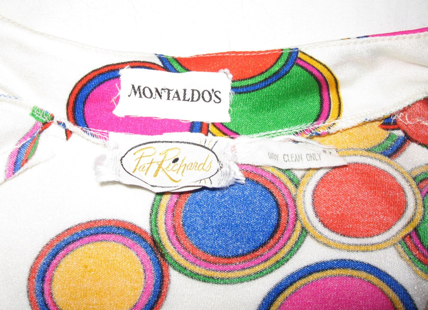 60s Psychedelic Top Bell Bottom Pants Festival Montaldo Pat Richards Light Knit