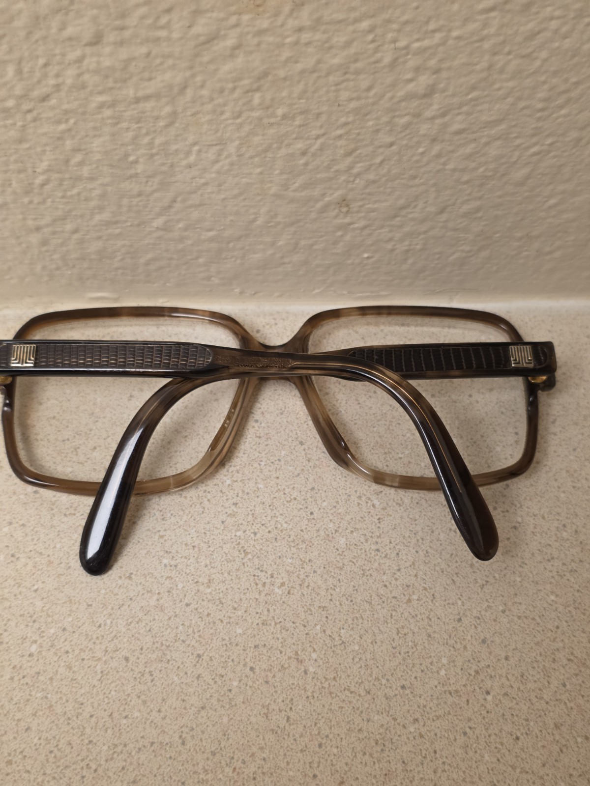 Lanvin By Kenco Vintage 70’s Senator C28 140mm Eyeglasses Brown France