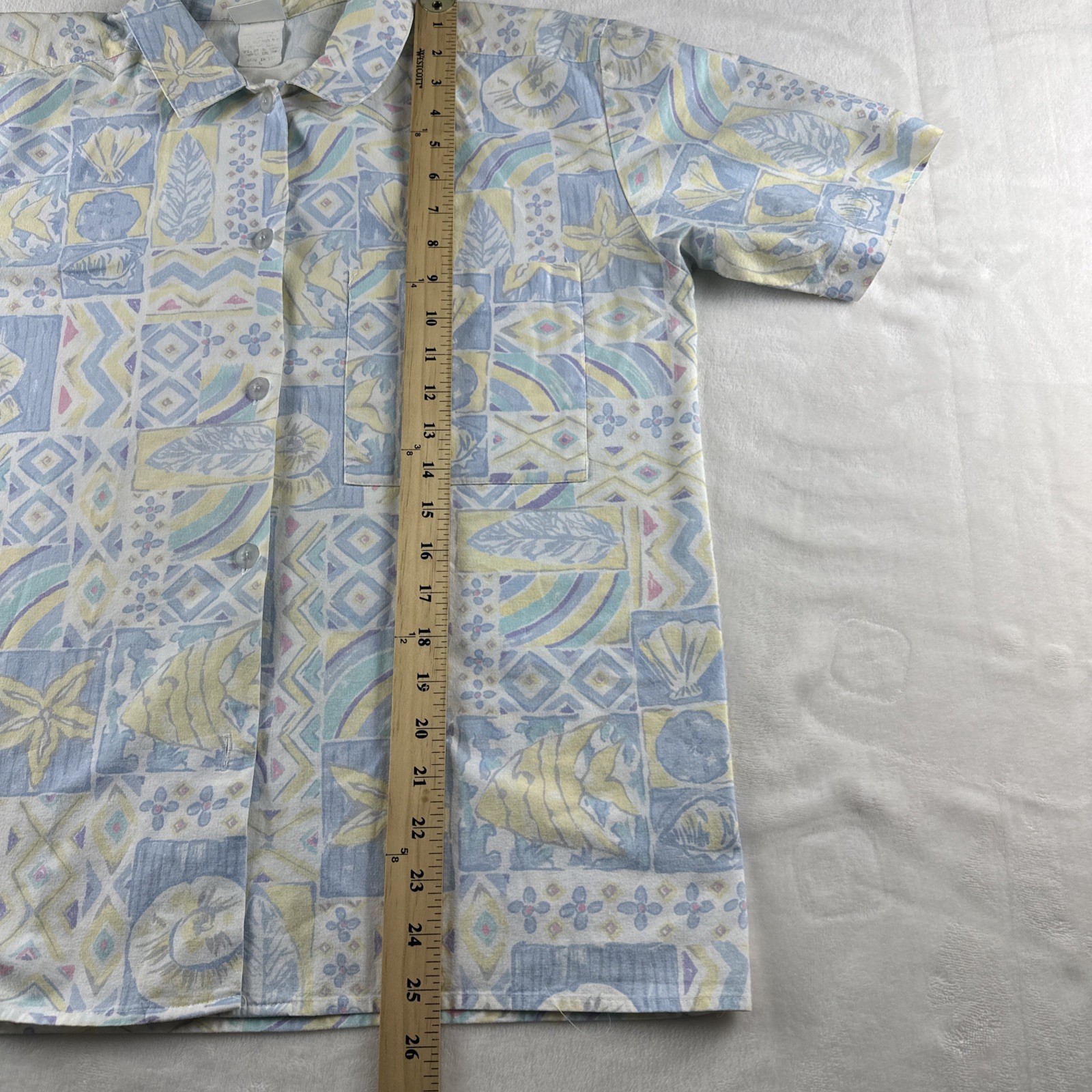 Jantzen Button Shirt, Vintage, USA Made, Retro Argyle, Stranger Things, Hippy