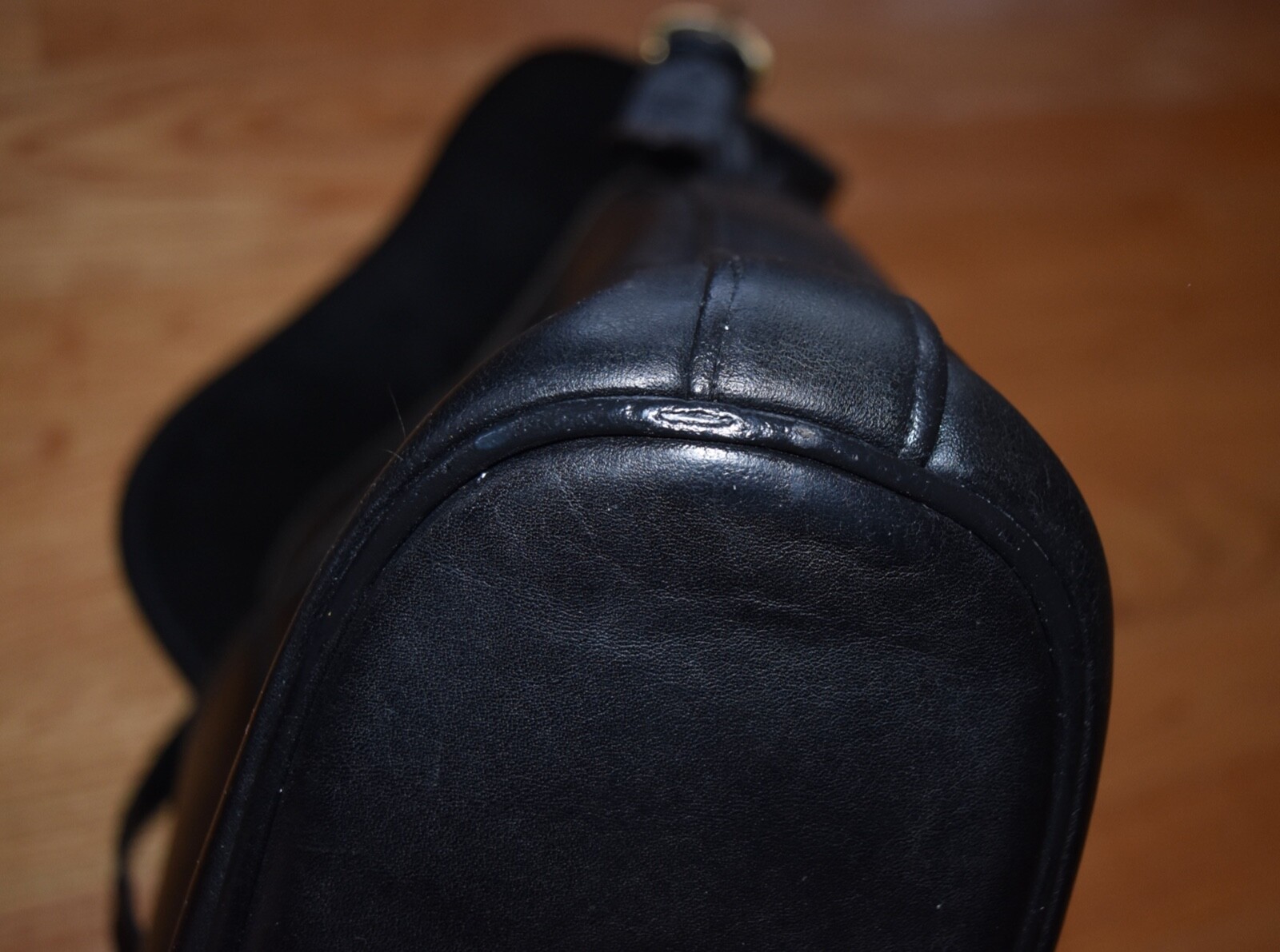 VTG Coach Black Whitney Handbag Duffle Crossbody Purse Shoulder Bag 4115 Hobo