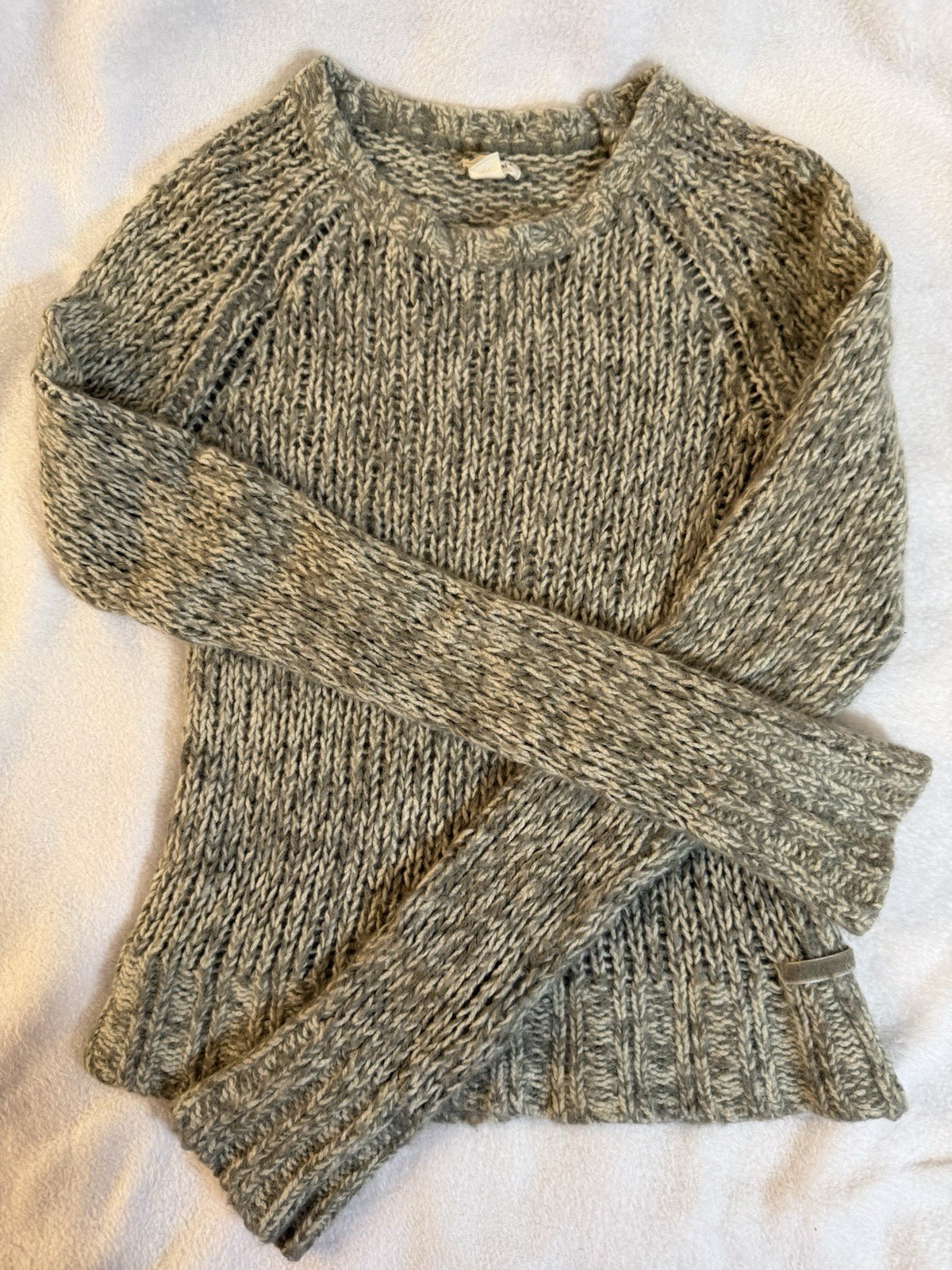 Vintage 90s Y2K American Eagle Outfitters Angora Blend Sweater AE Layer Knit