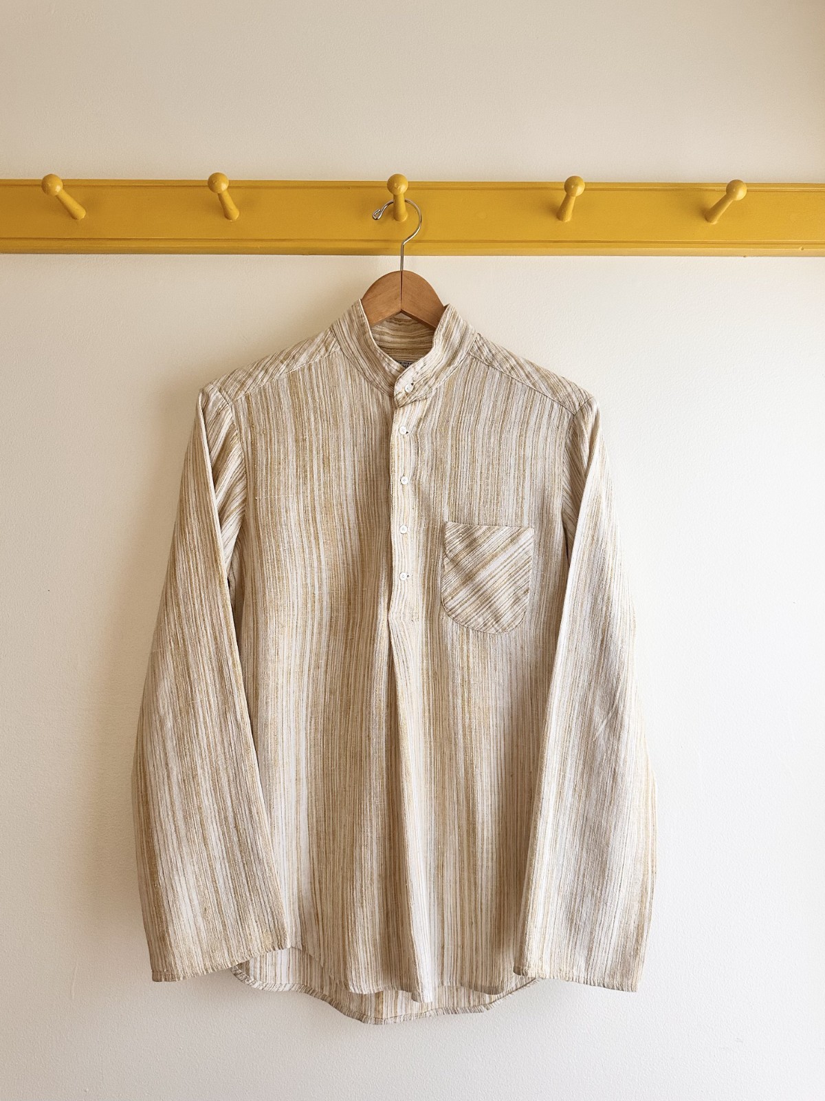 Vintage 70s cotton INDIA IMPORTS OF RHODE ISLAND tunic top shirt blouse 36 S