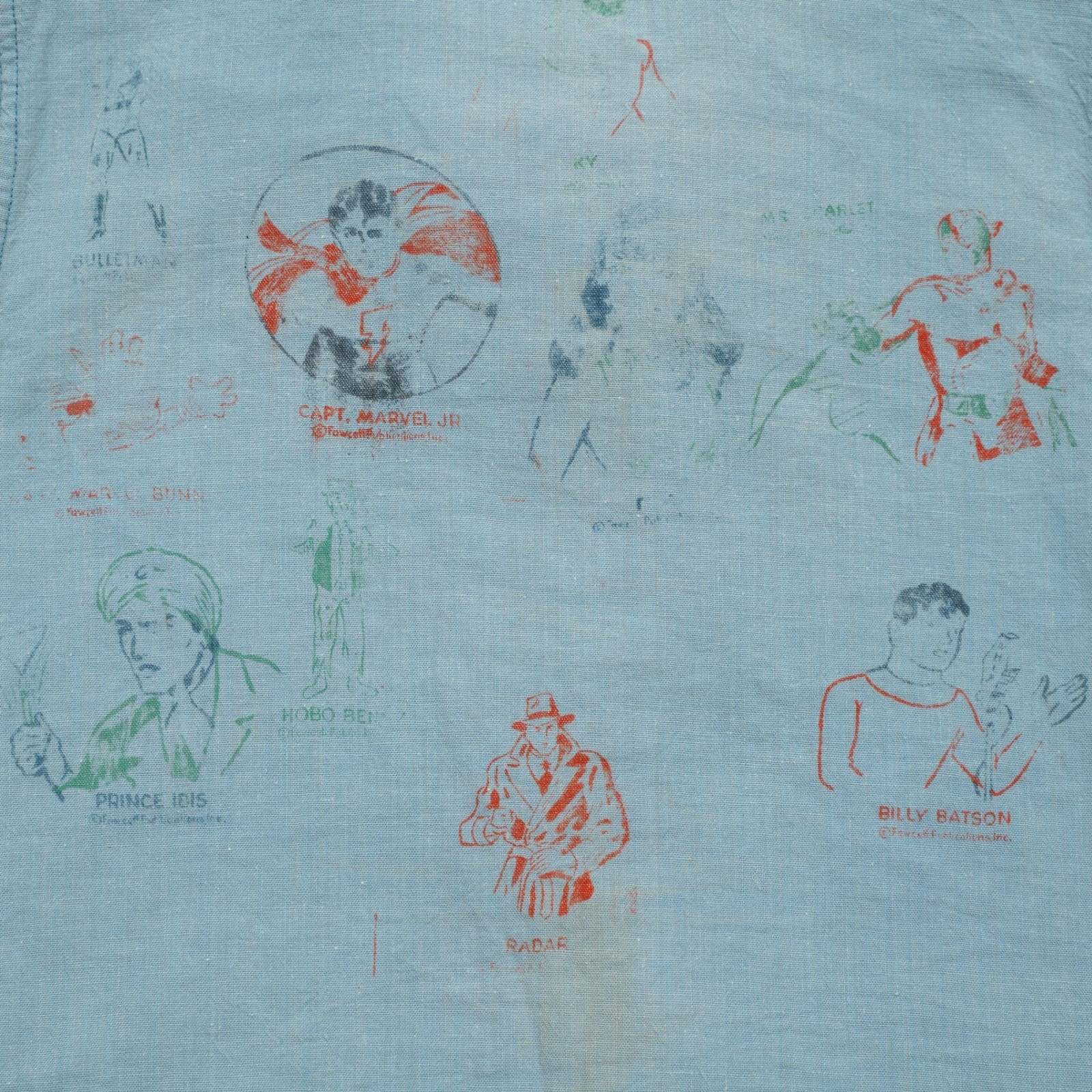 Vintage 50s 60s Jack Jar Togs Gronups Camp Collar Test Print Cartoon Button Up