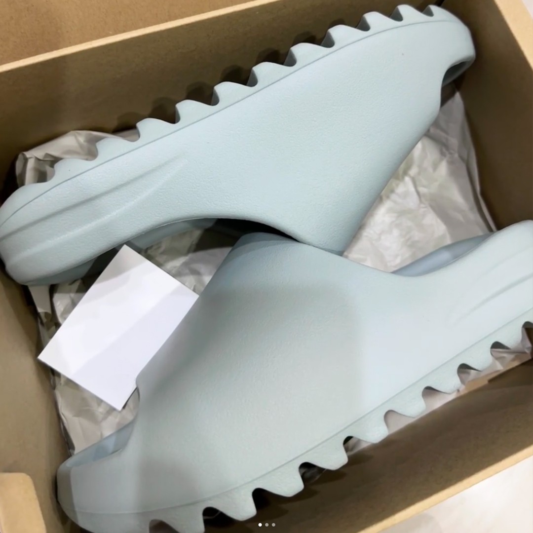 New Adidas Yeezy Slide SALT ID5480 Unisex Slipper Outdoor Sandal Without Box