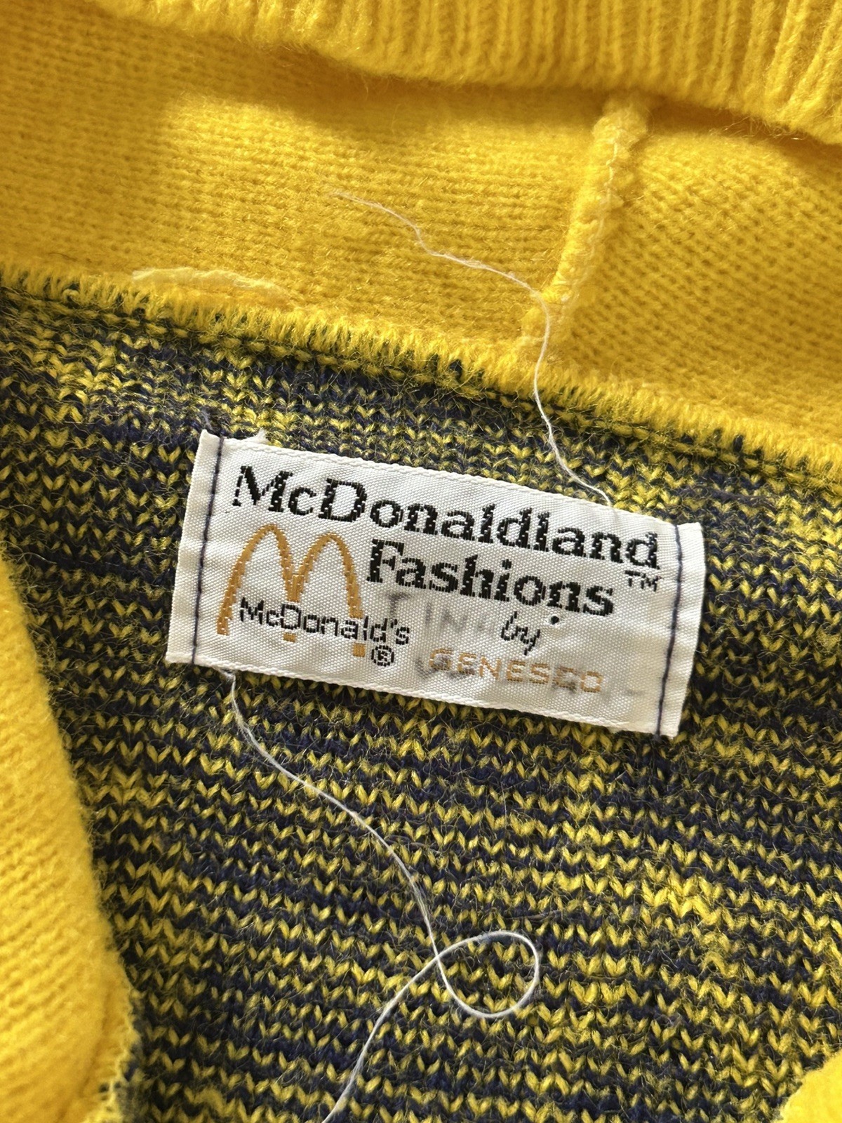Vintage McDonald’s Kids Lot Jeans Sweater Embroidered Burger Sizes vary