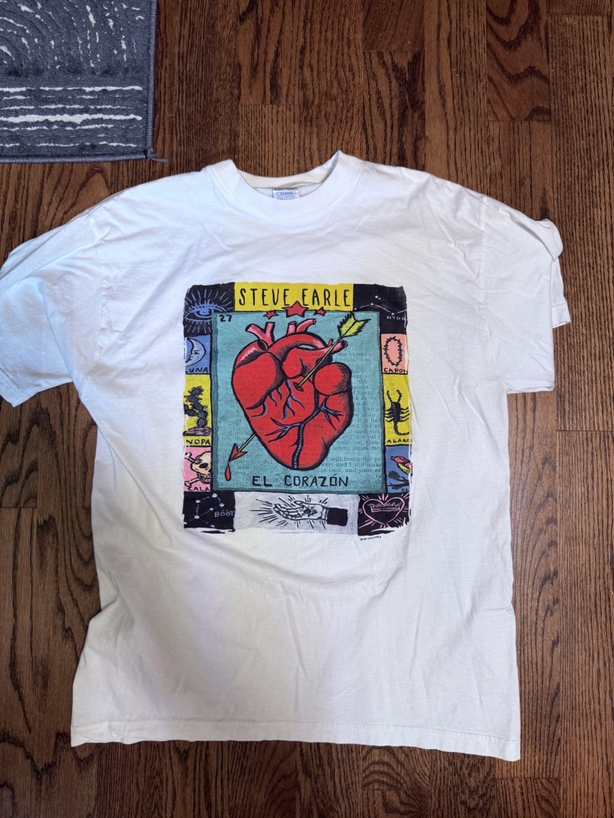 Steve Earle El Corazon 1997 Vintage Concert T-Shirt XL BG Tag Single Stitch