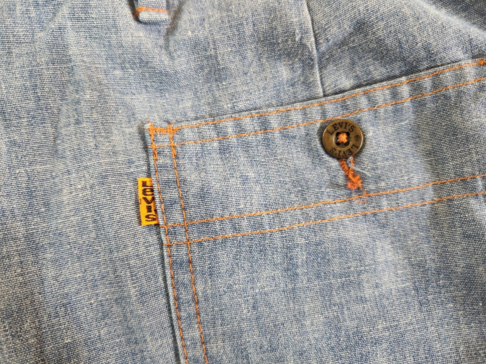 Vintage Levi’s Panatela Pants Men’s 30×30 1/2 Disco Bell Bottom Denim Jeans