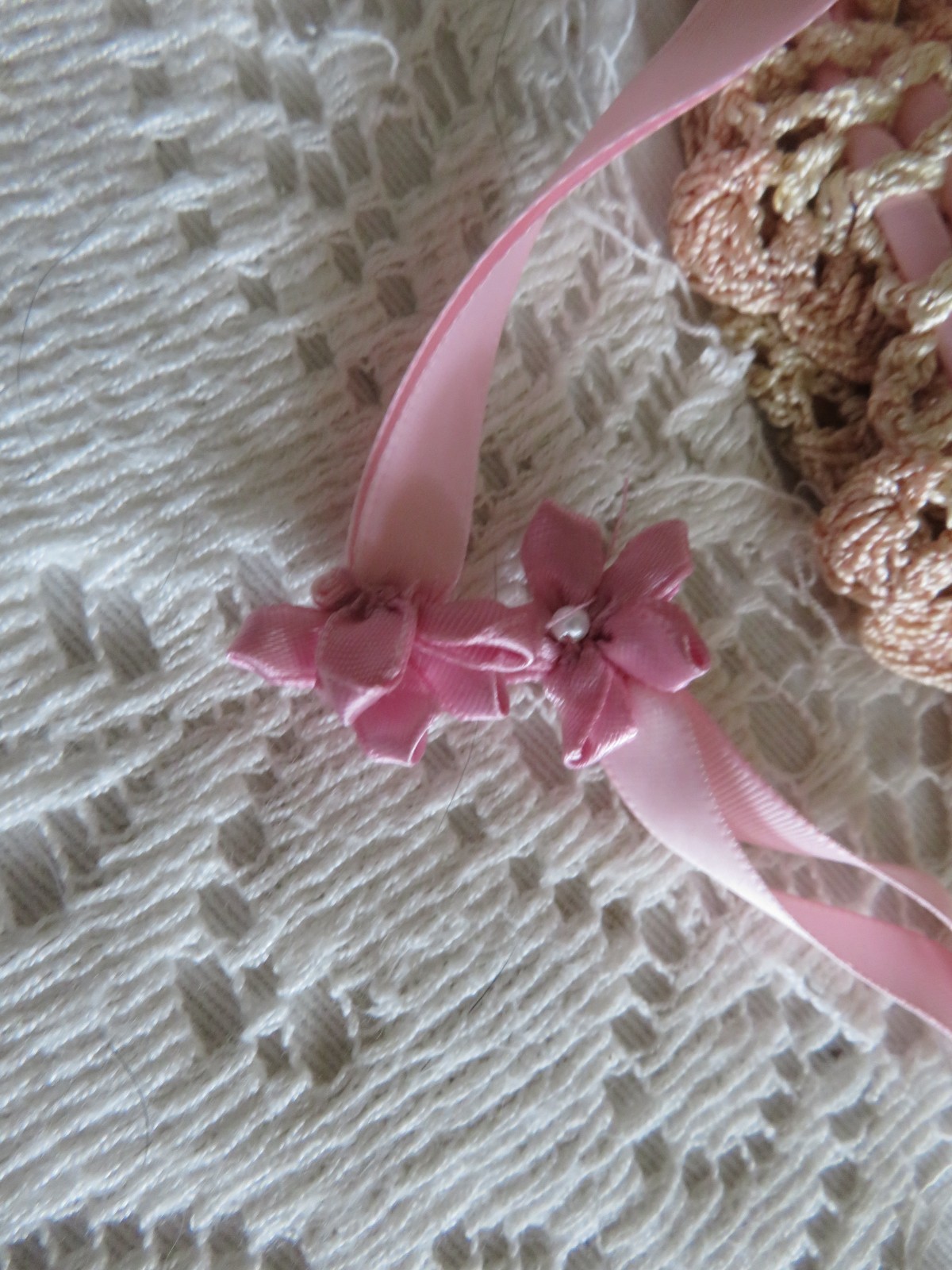 2 Vintage Crochet Purses 1 w peacock Celluloid Handle 1Baby Pink Victorian Purse