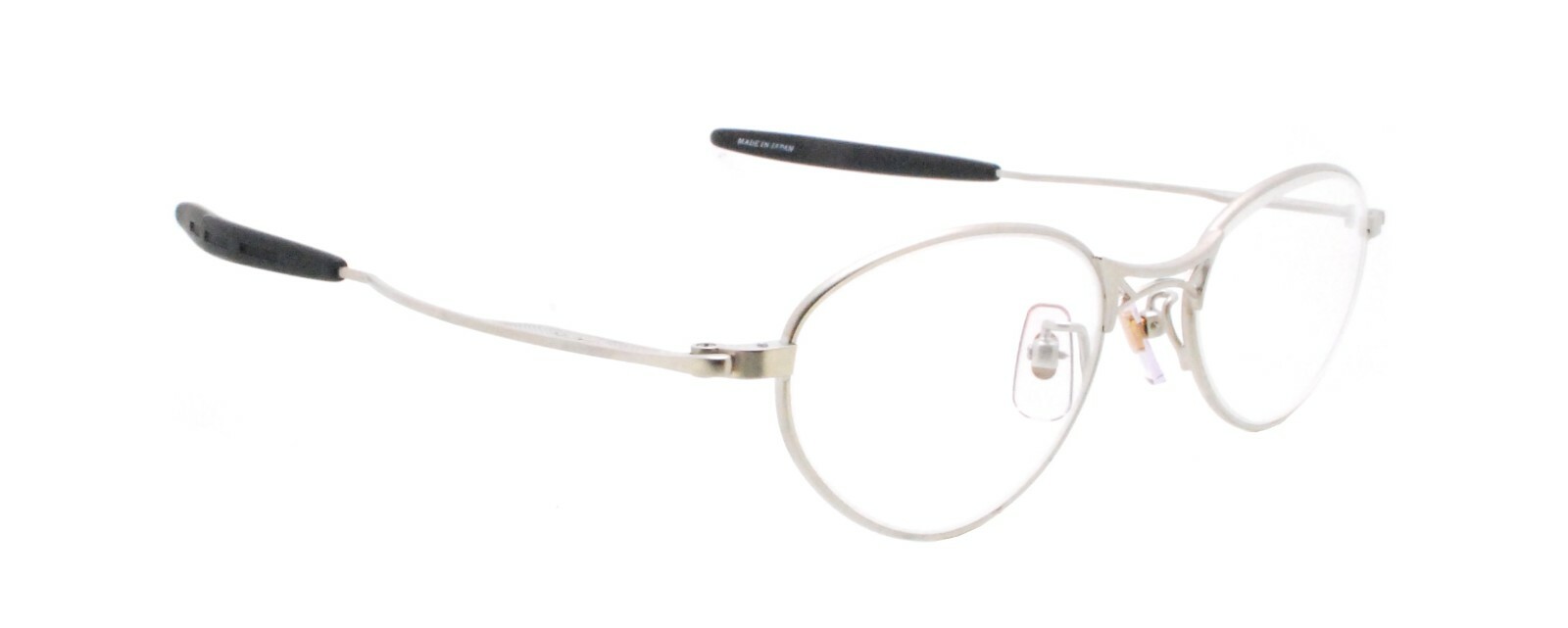 New Authentic renoma T21-9756 col 5A Japan 90s Vintage Matte Silver Eyeglasses