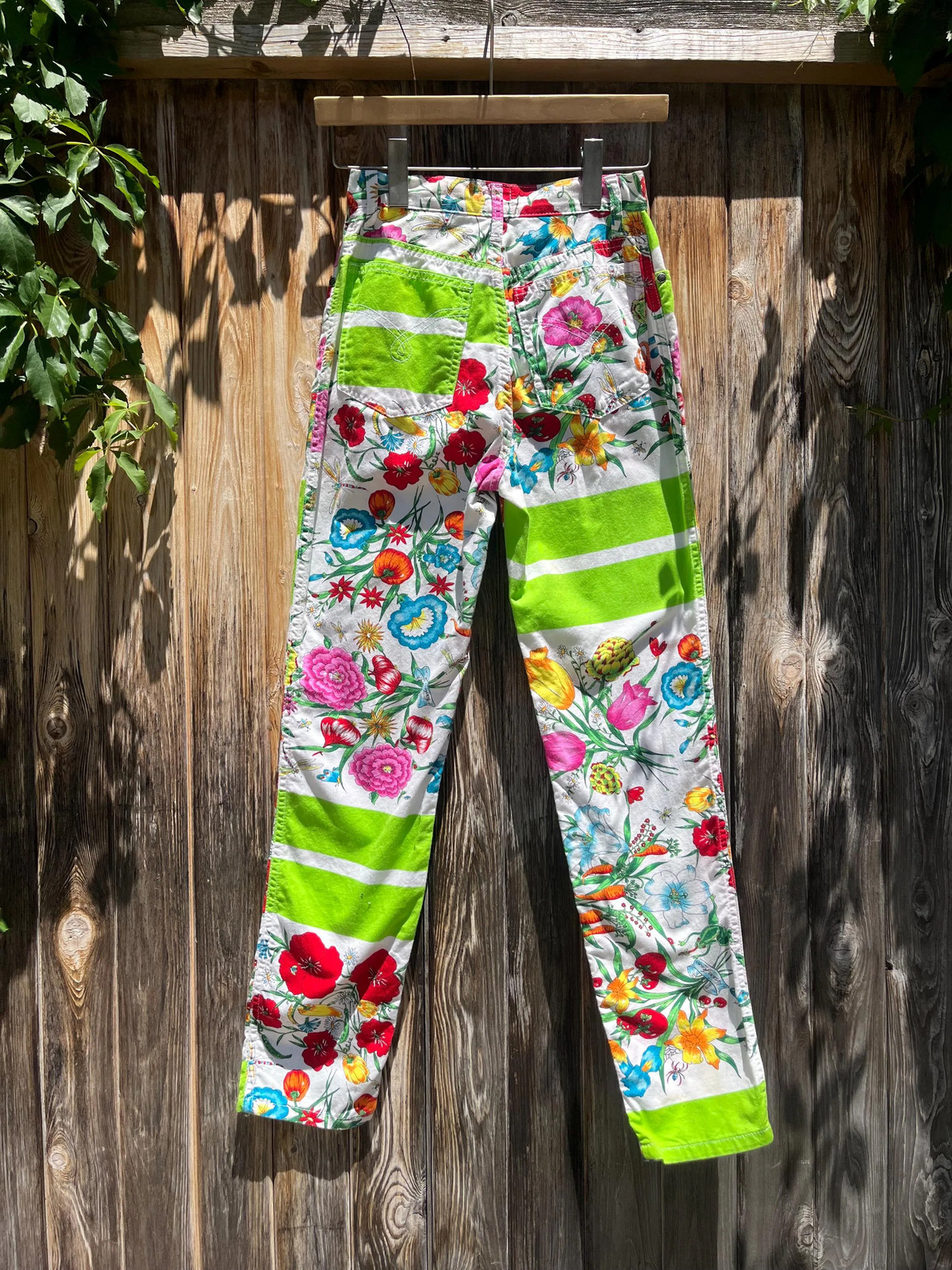 MOSCHINO Jeans Vintage 1990s All-Over Botanic Print Pants