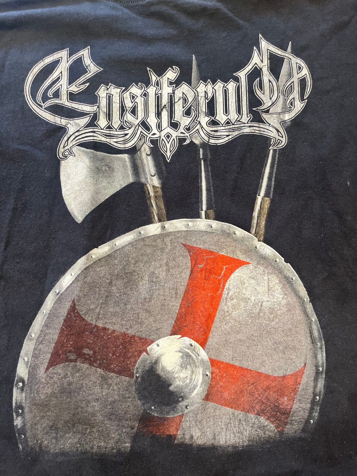 Ensiferum Band Viking Album 2-Sided Black T-Shirt – Unisex Size XL