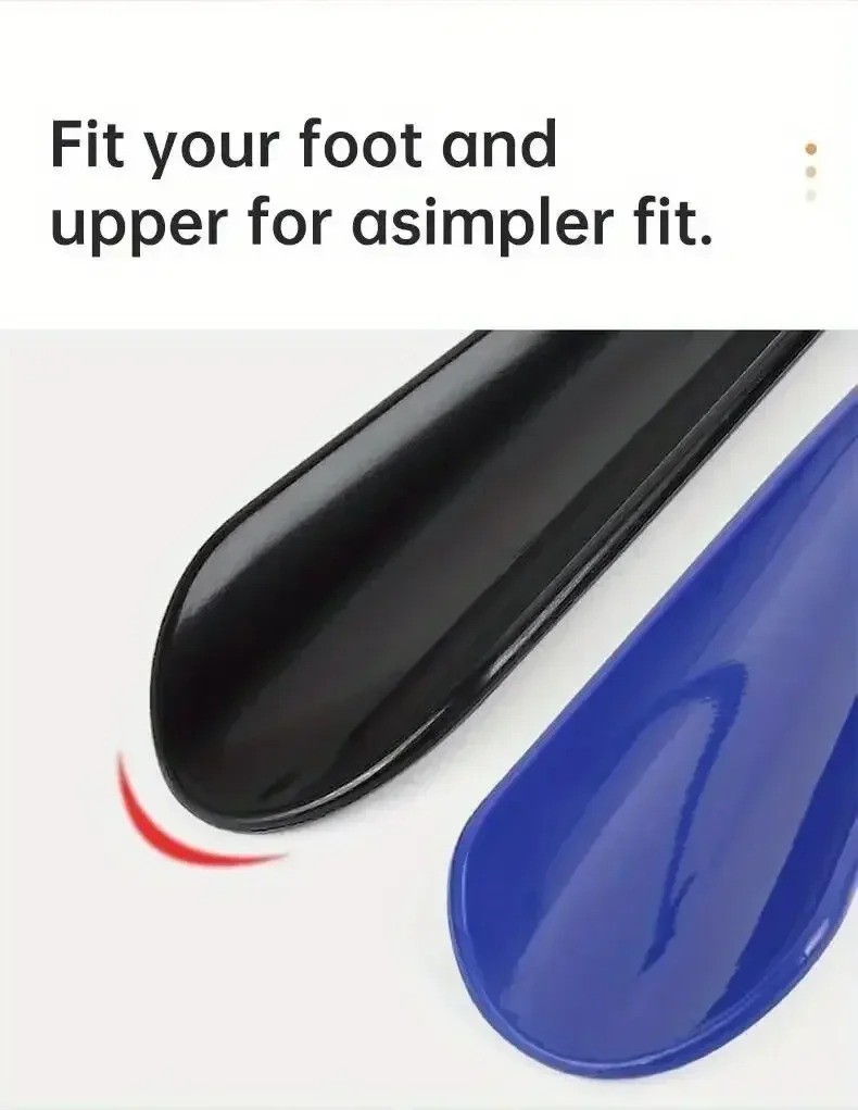 Extra Long Black Plastic Shoe Horn Spoon Shape Flexible Shoe Lifter Tool