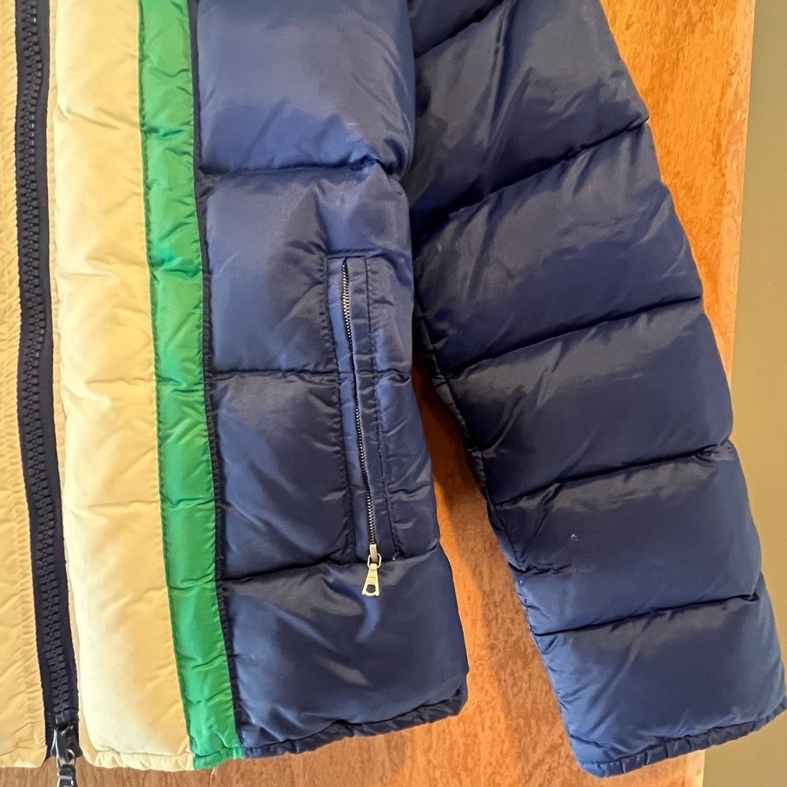 Vintage Retro Colorblock Puffer Jacket Gorpcore- Number 1 Sun – Women’s L