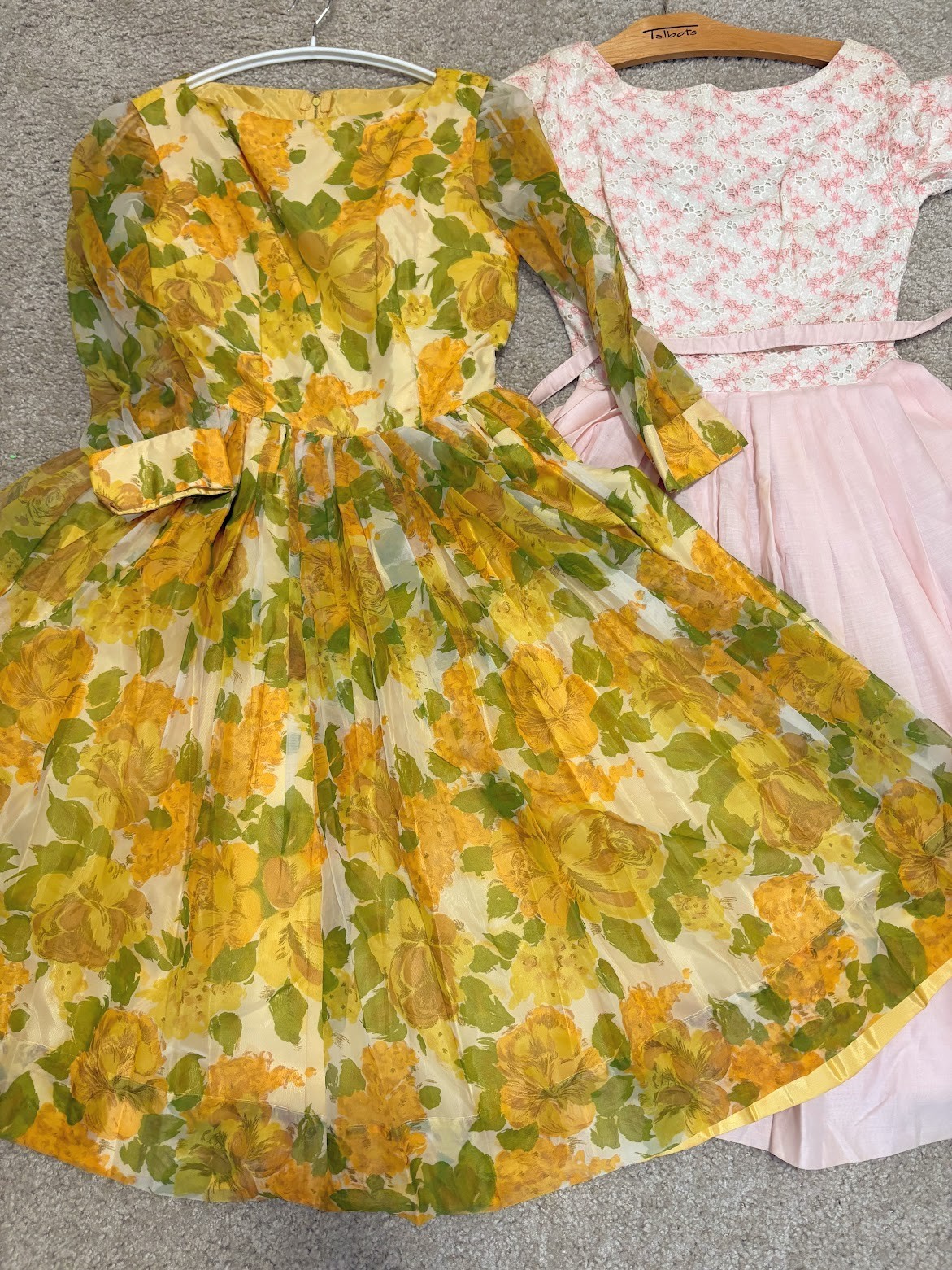 2 pc 1950’s dress lot resellers wholesale XS/S