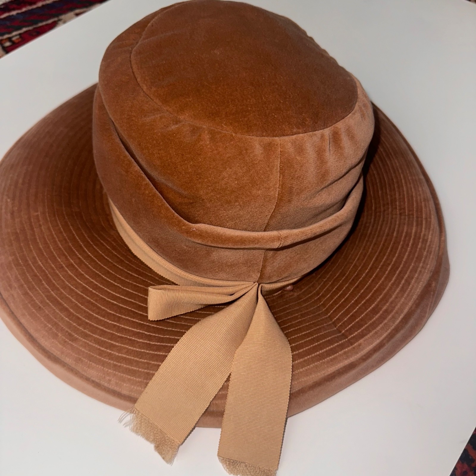 vintage 1960s velvet floppy hat by Mr. John