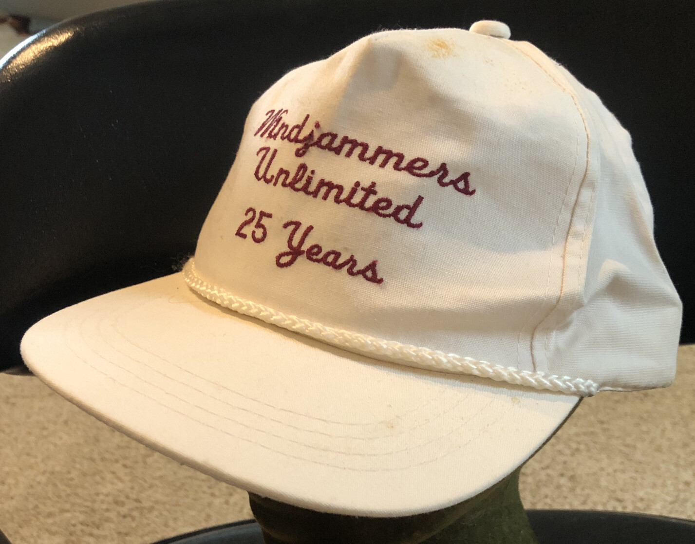 Windjammers Unlimited 25 Years Embroidered Hat StrapBack Cap Made in Korea vtg