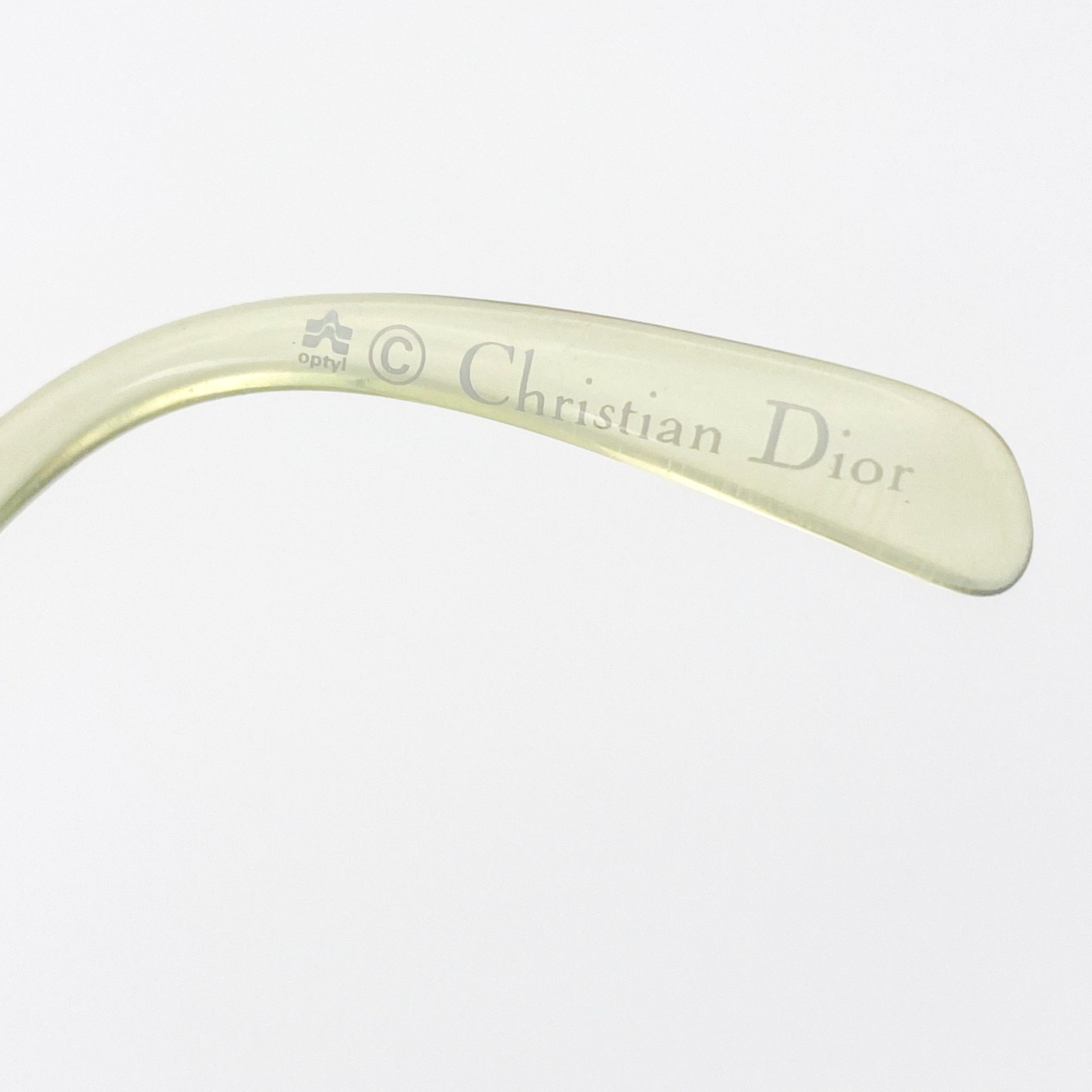 Women’s Christian Dior Vintage 1980s Green Oversized Optyl Eyeglasses NOS Frames