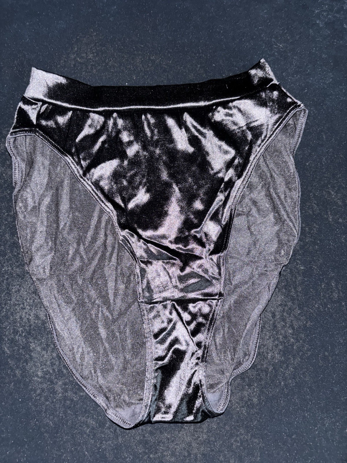 Vintage Victoria’s Secret Black Second Skin Satin Sissy Panties Sz S NWT
