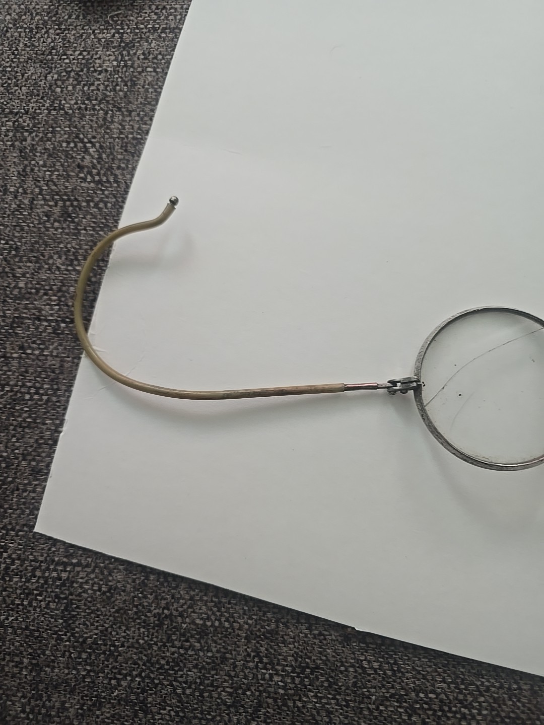 Pince Nez Round Wire Glasses, Old Steampunk Round Glasses