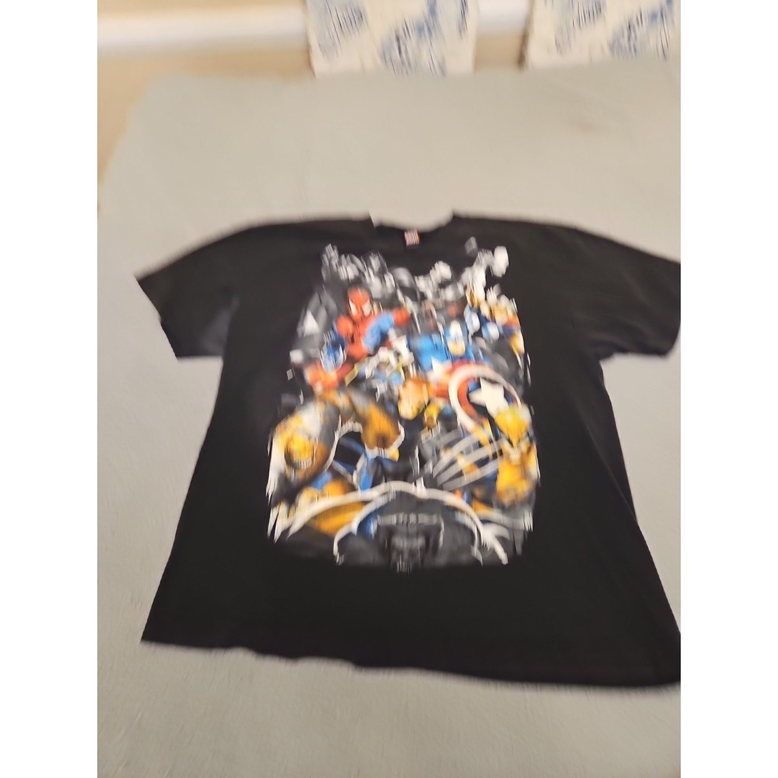 MARVEL Vintage T Shirt 2XL Wolverine Spider Man Captain America Thor Thing
