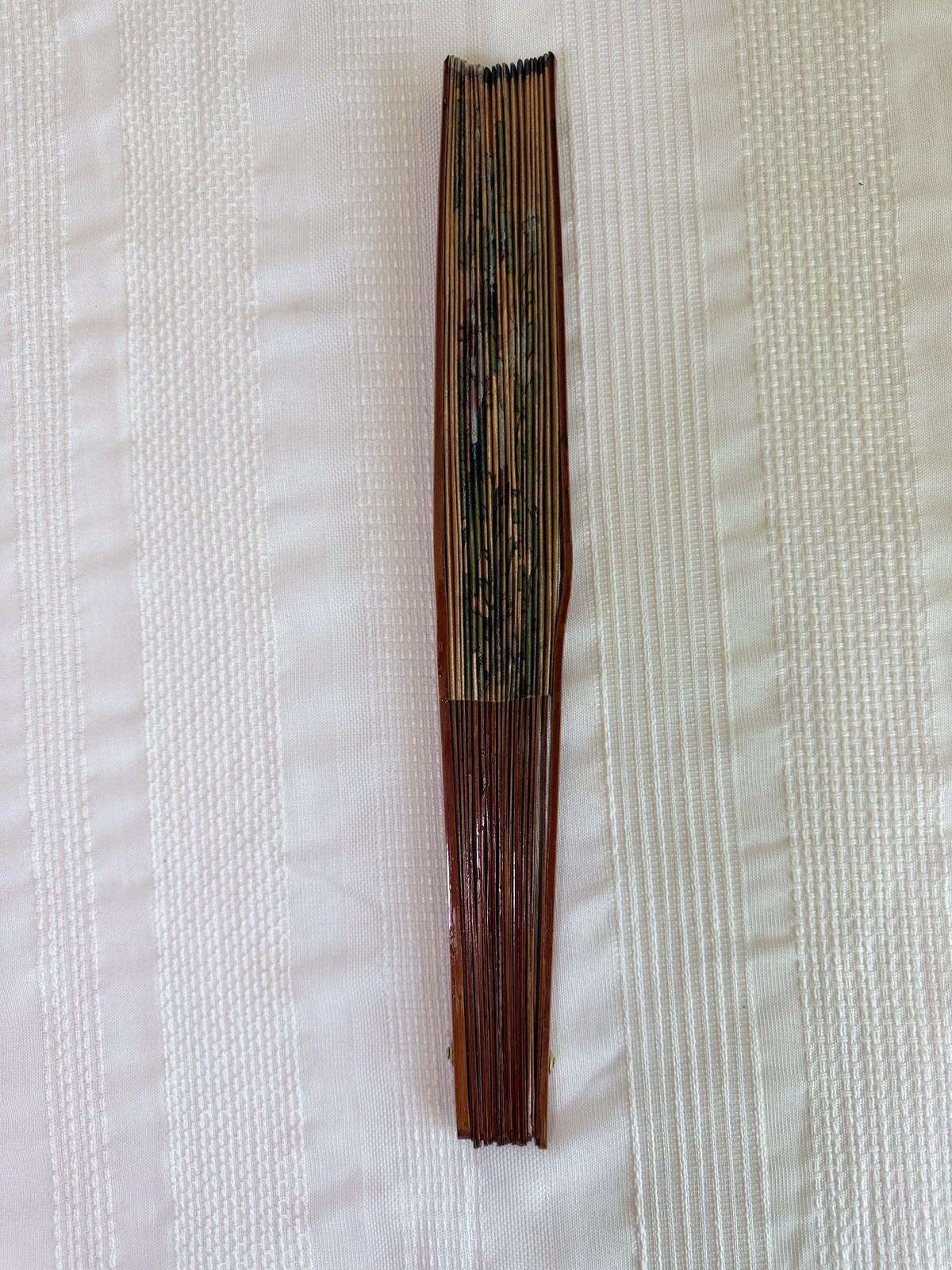 Vintage Chinese Hand Fan, Wall Decor 15”