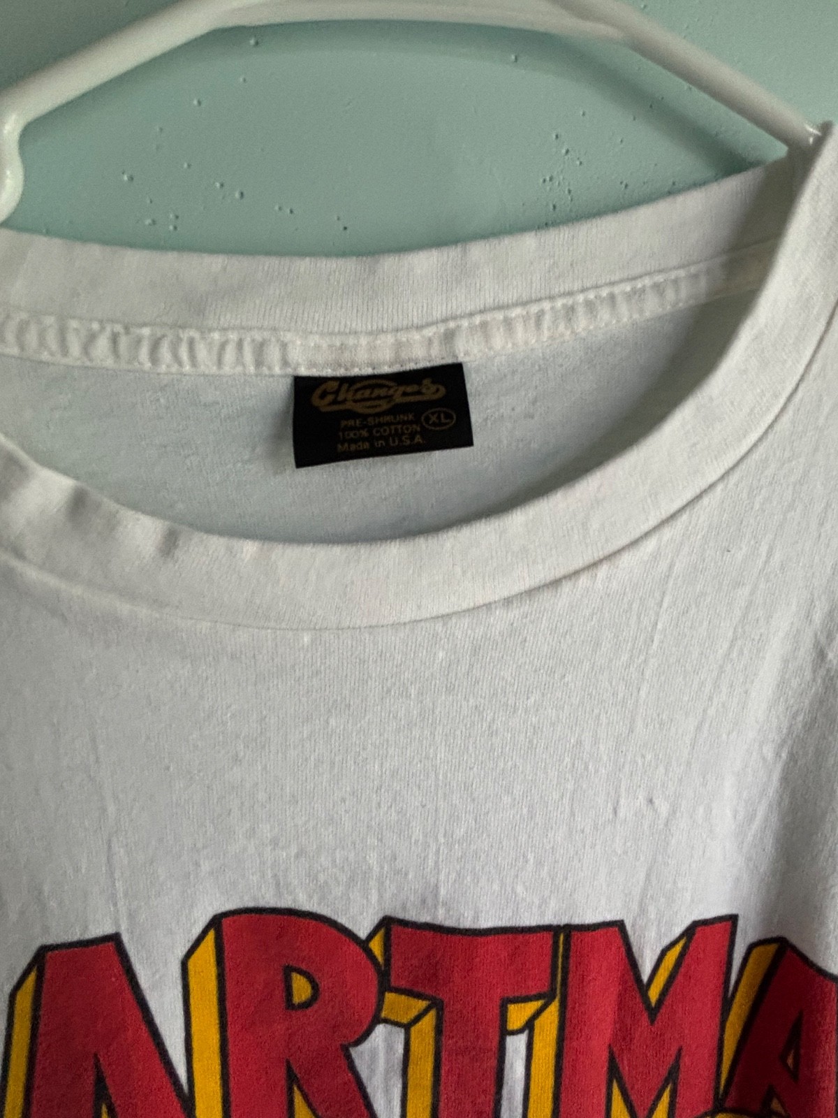 Vintage 1989 Bartman Simpsons Avenger of Evil Single Stitch T-Shirt Size Medium