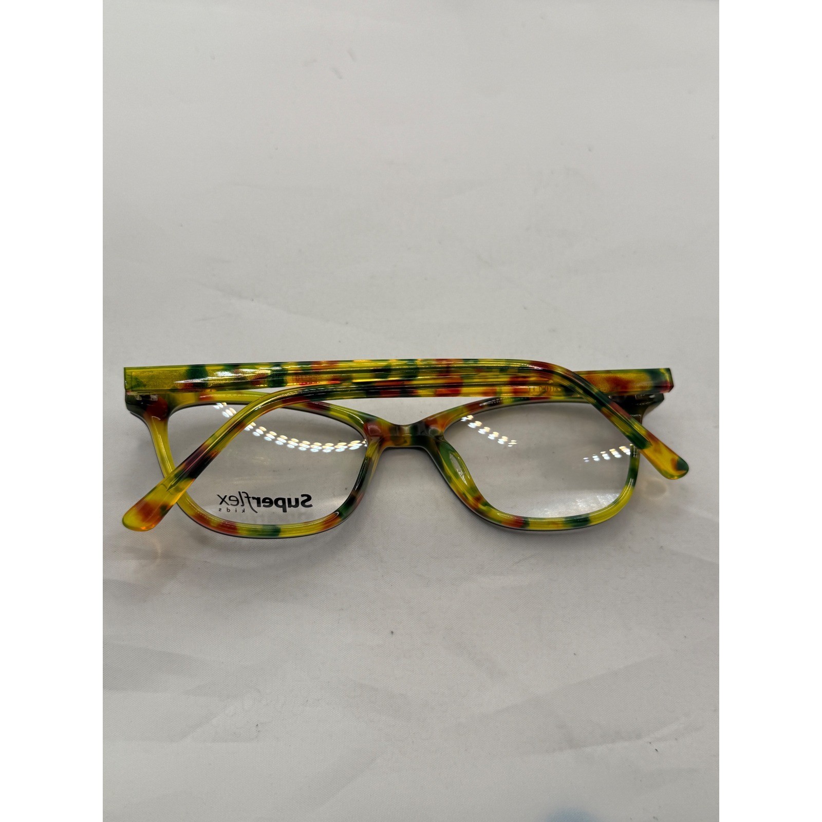 Superflex Kids Eyeglasses Black Multicolor Frames SFK-181 C1 47-17-130