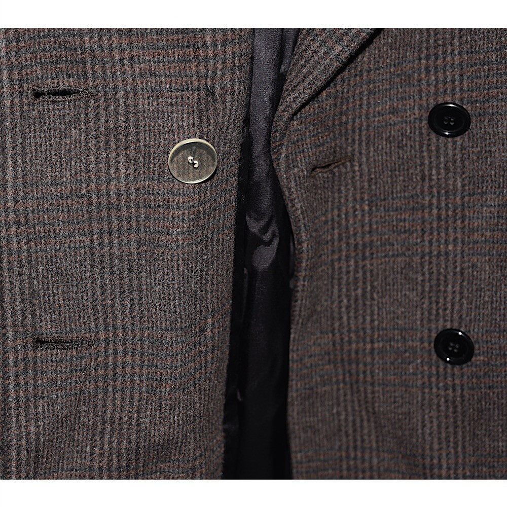 Albert Nipon Vintage Wool & Cashmere Glen Plaid Coat