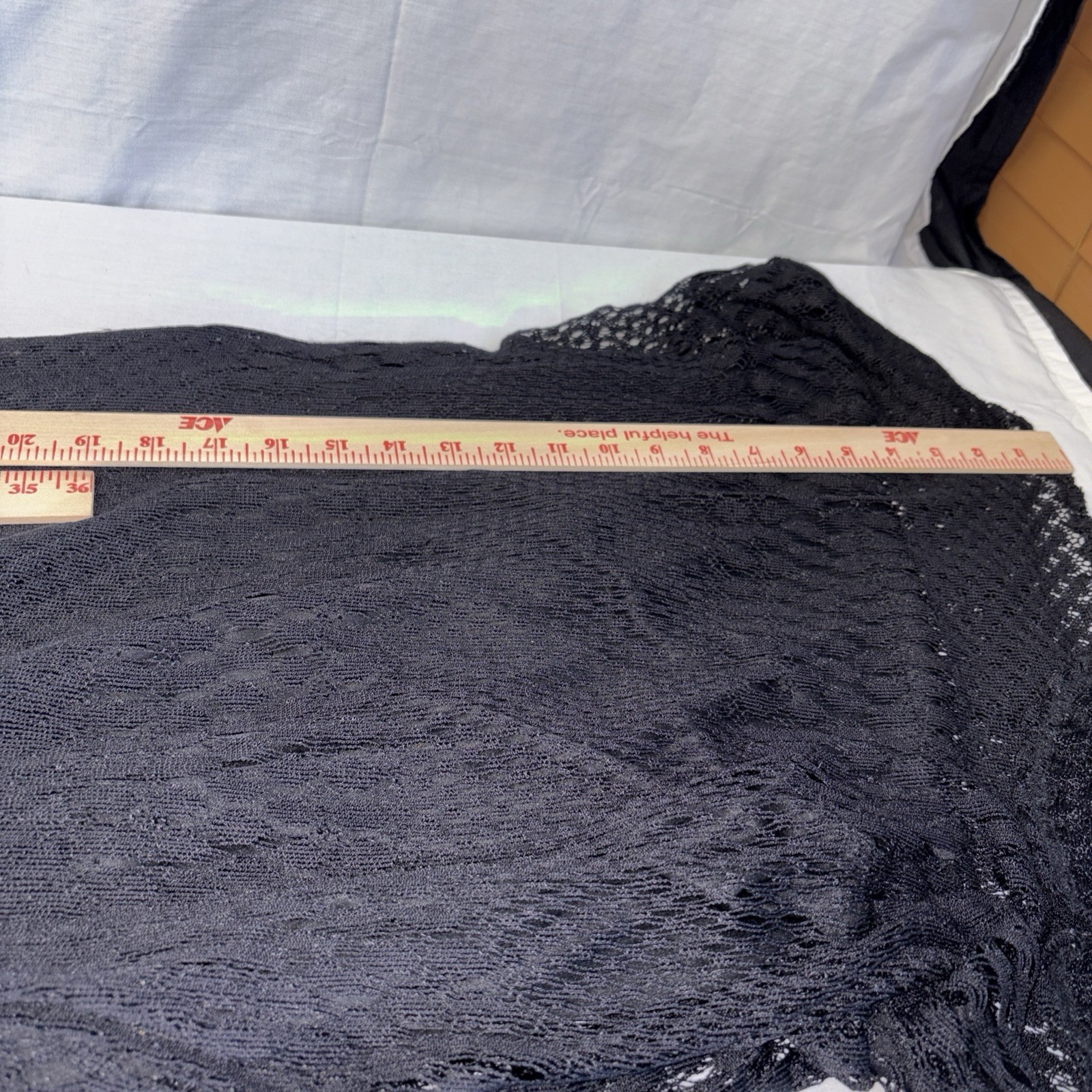 Vintage Ultra Dress New York – Woman’s Size 14 – Black Shift Long Lined Lace