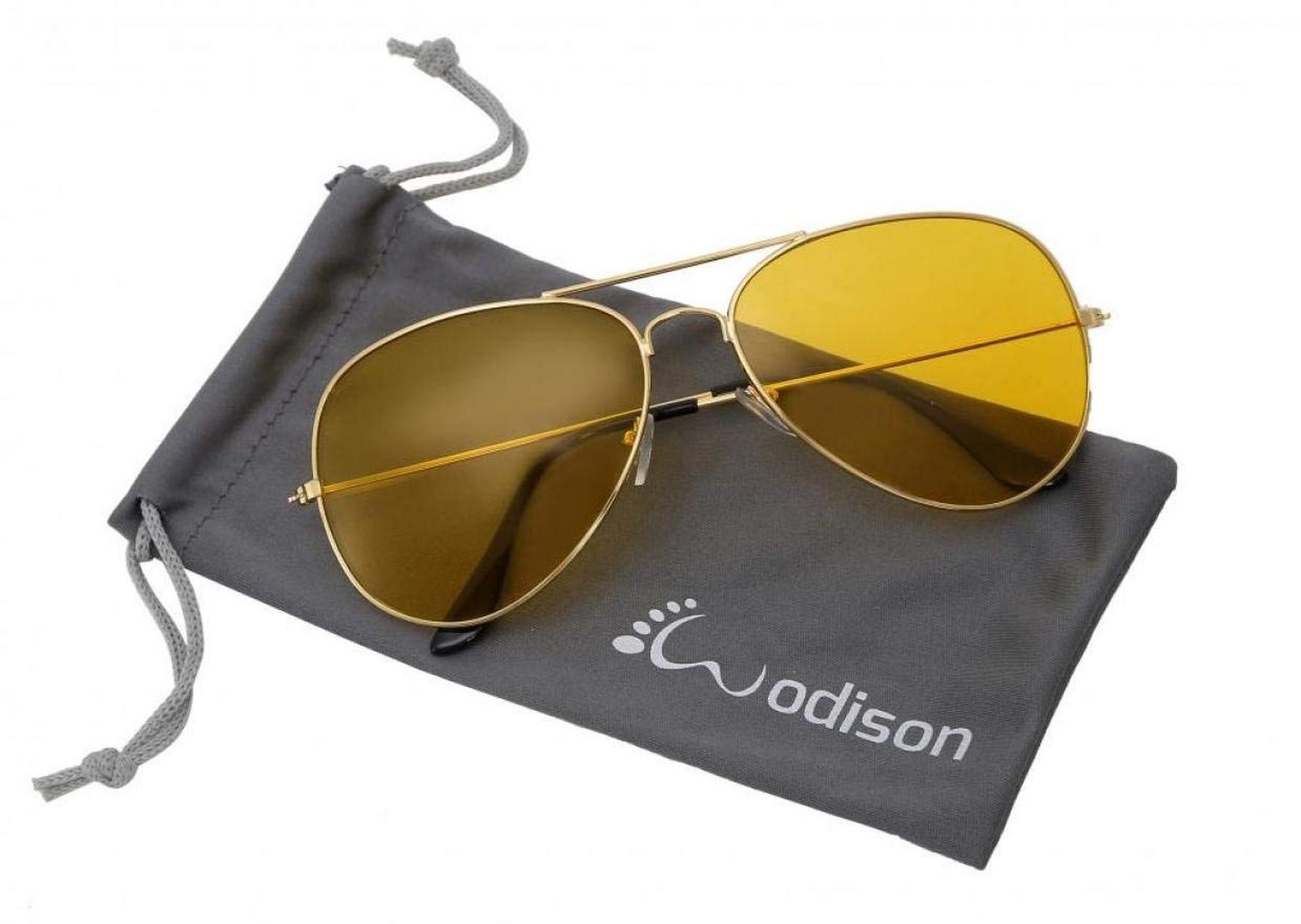 Vintage Mirrored Sunglasses for Women Men Reflective Lens Metal Frame Yellow