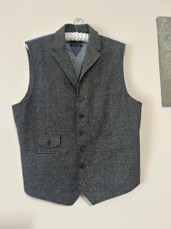 Men White Stuff Vest Grey Wool L