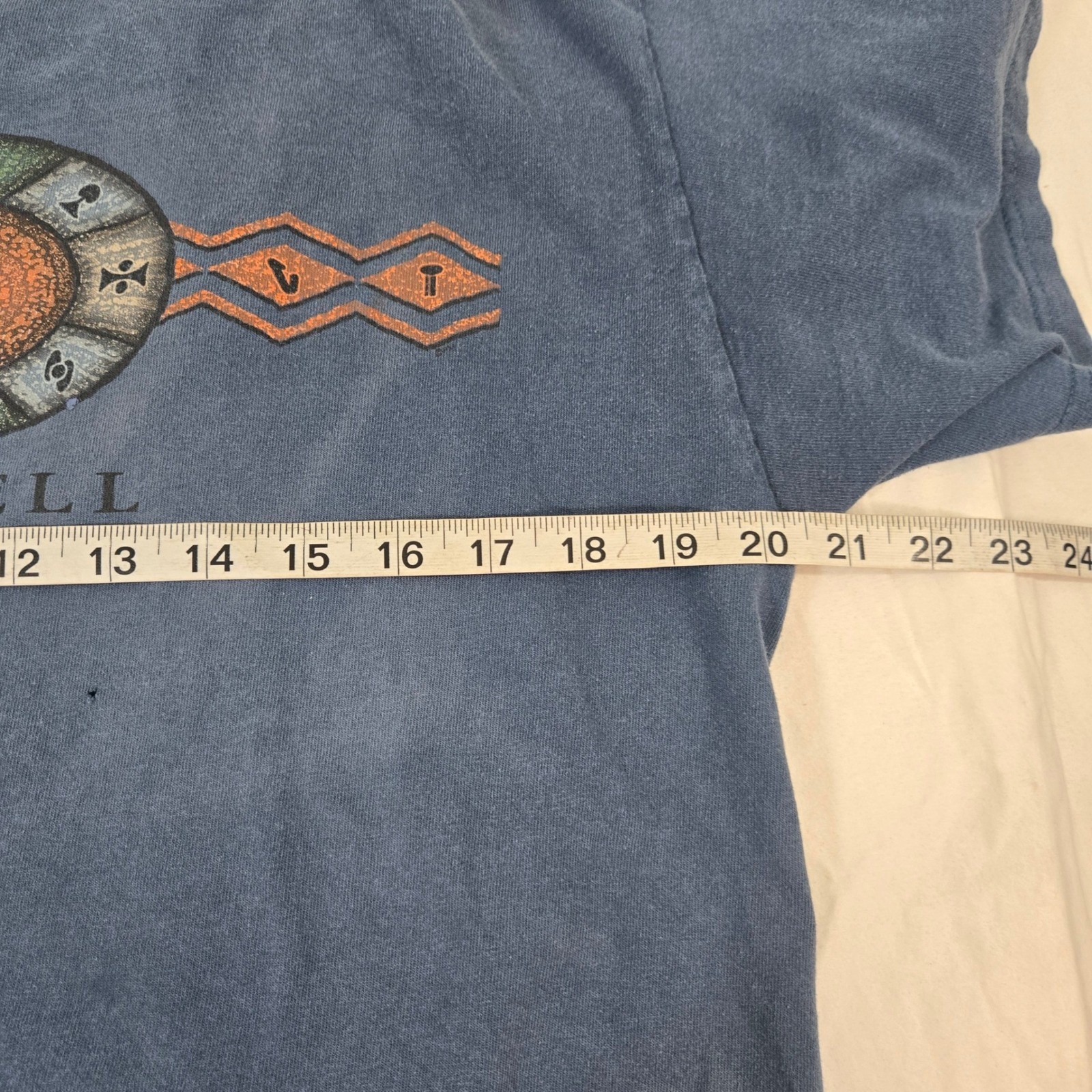 Vintage Roswell Alien Shirt Mens L Delta Blue Graphic Tee UFO Sci Fi 90s