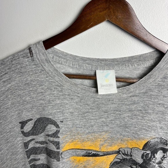 Vintage Distressed Pittsburgh Pirates Grey Graphic Tee XL