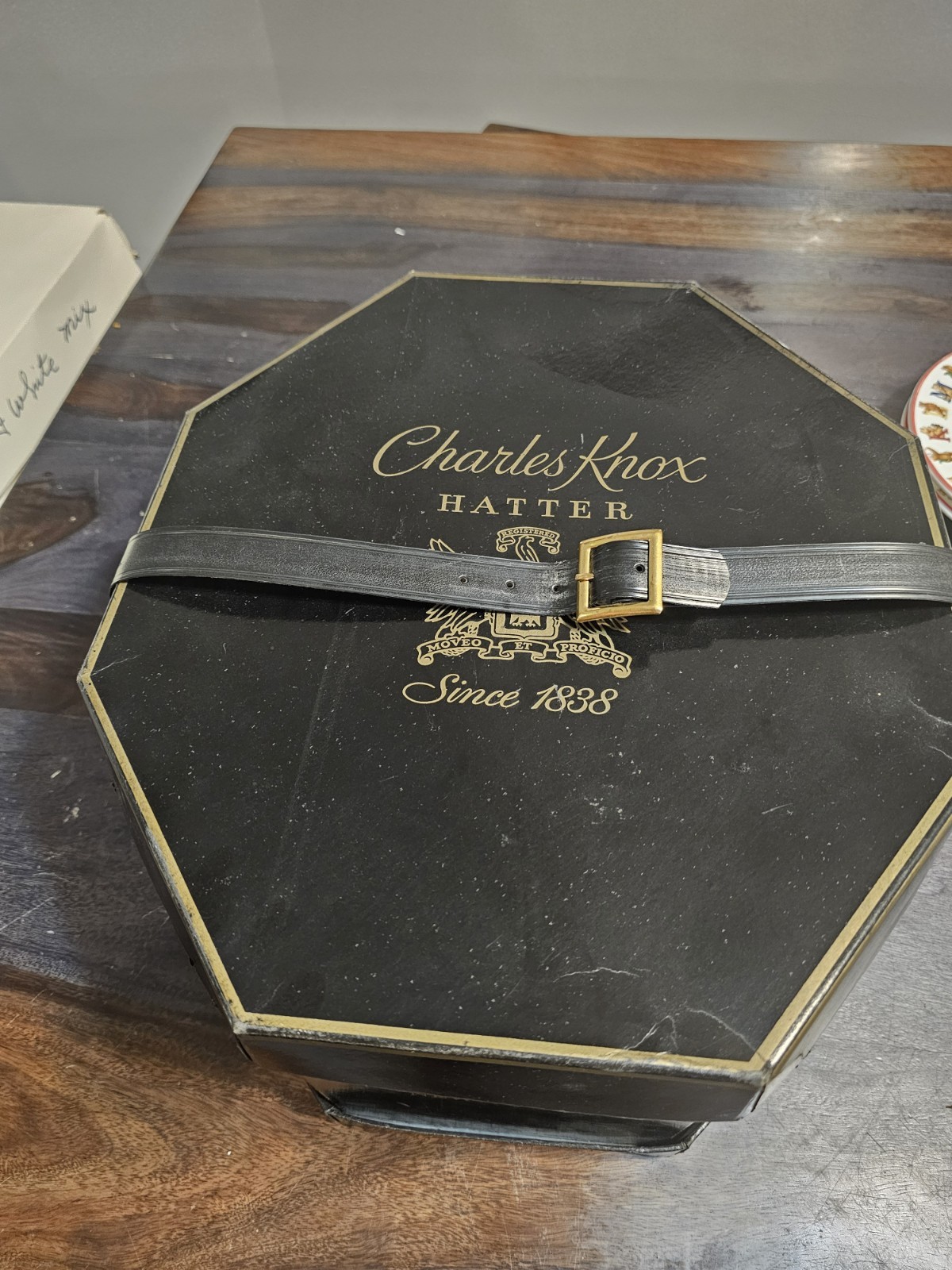 Vintage Charles Knox New York Hat Box.