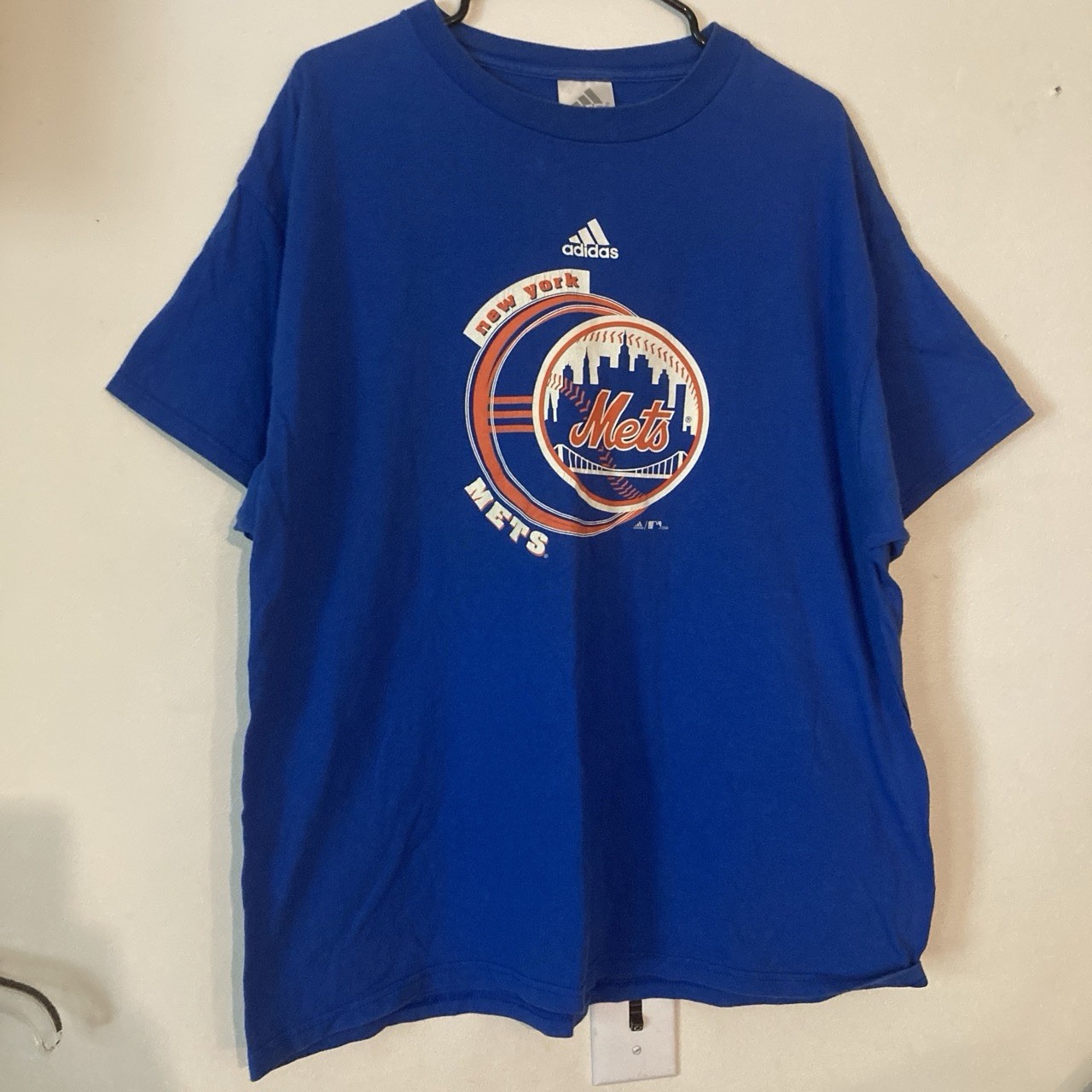 Vintage Y2K Adidas New York Mets Blue T-shirt 2006 Used