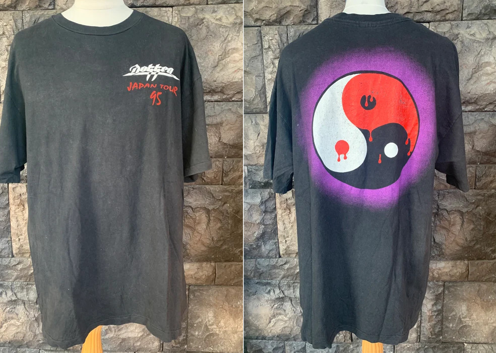 2 Sides Dokken Japan Tour 1995 Band T shirt All size S-5XL Reprint SN114