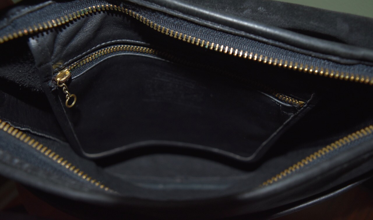 VTG Coach Black Whitney Handbag Duffle Crossbody Purse Shoulder Bag 4115 Hobo
