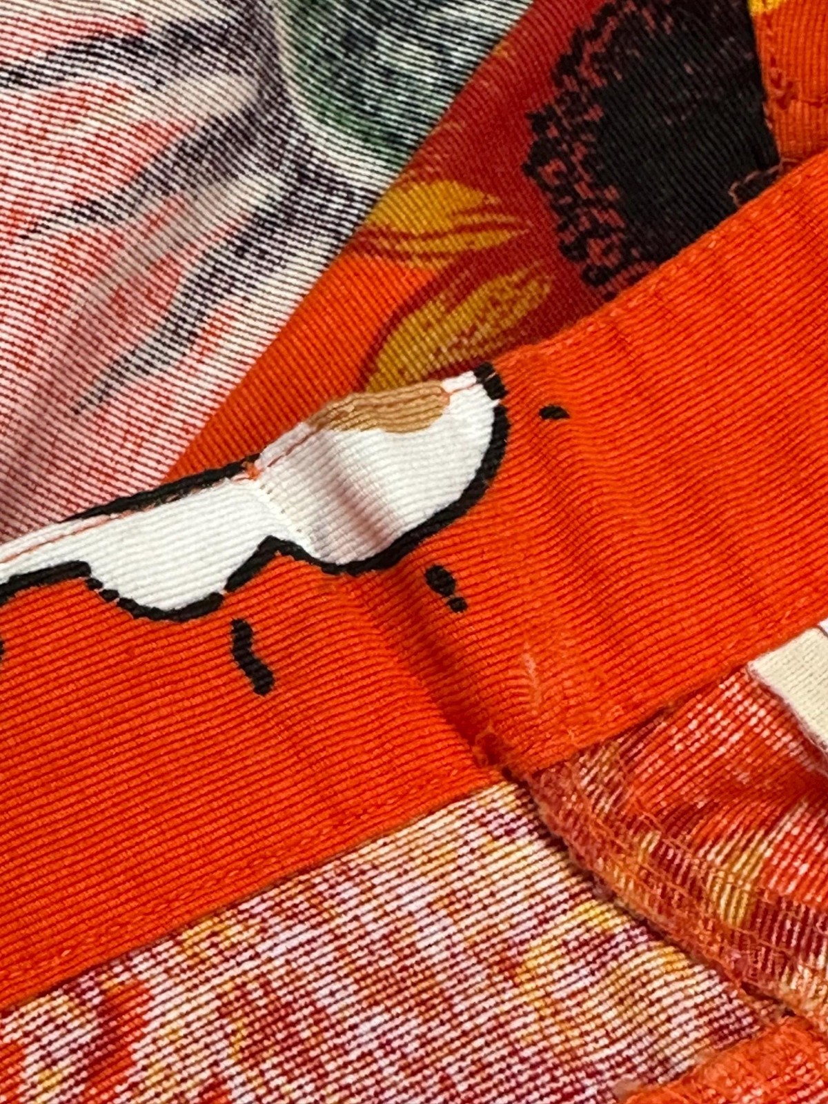 1990s MOSCHINO JEANS Orange Sun Print Cotton Vest & Skirt Set (XS)