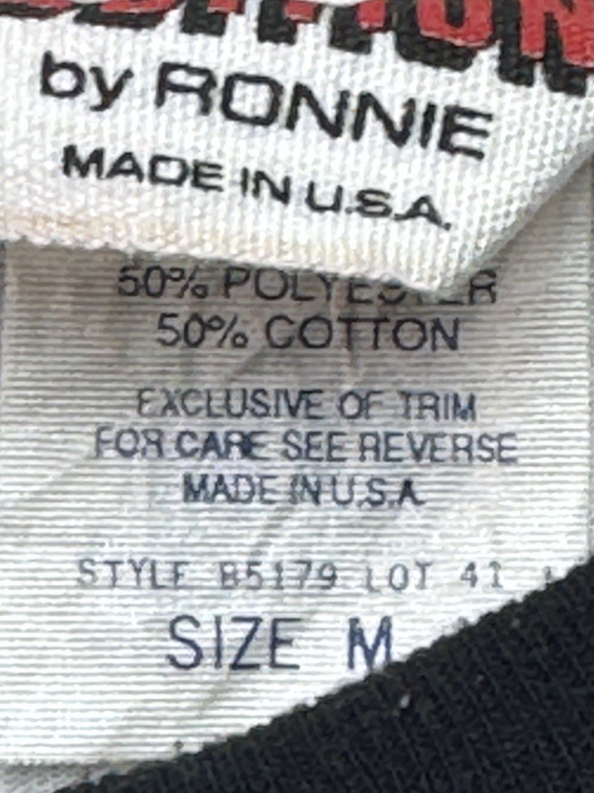 Vintage 80’s Additions By Ronnie White T-shirt Black Raglan Floral Graphic SS