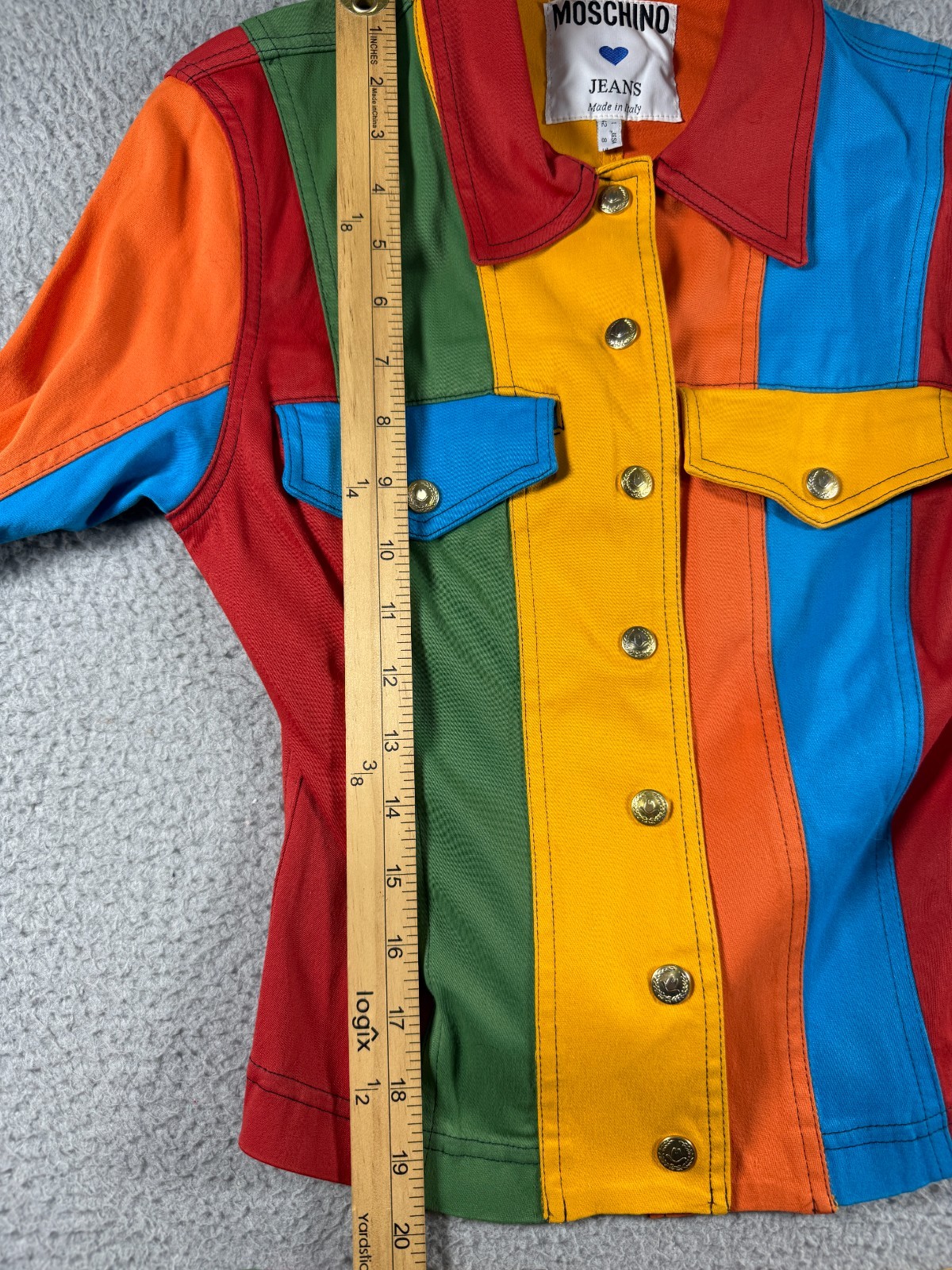 Rare Vintage MOSCHINO late 80’s early 90’s Jacket & Skirt set Size 8 Made Italy