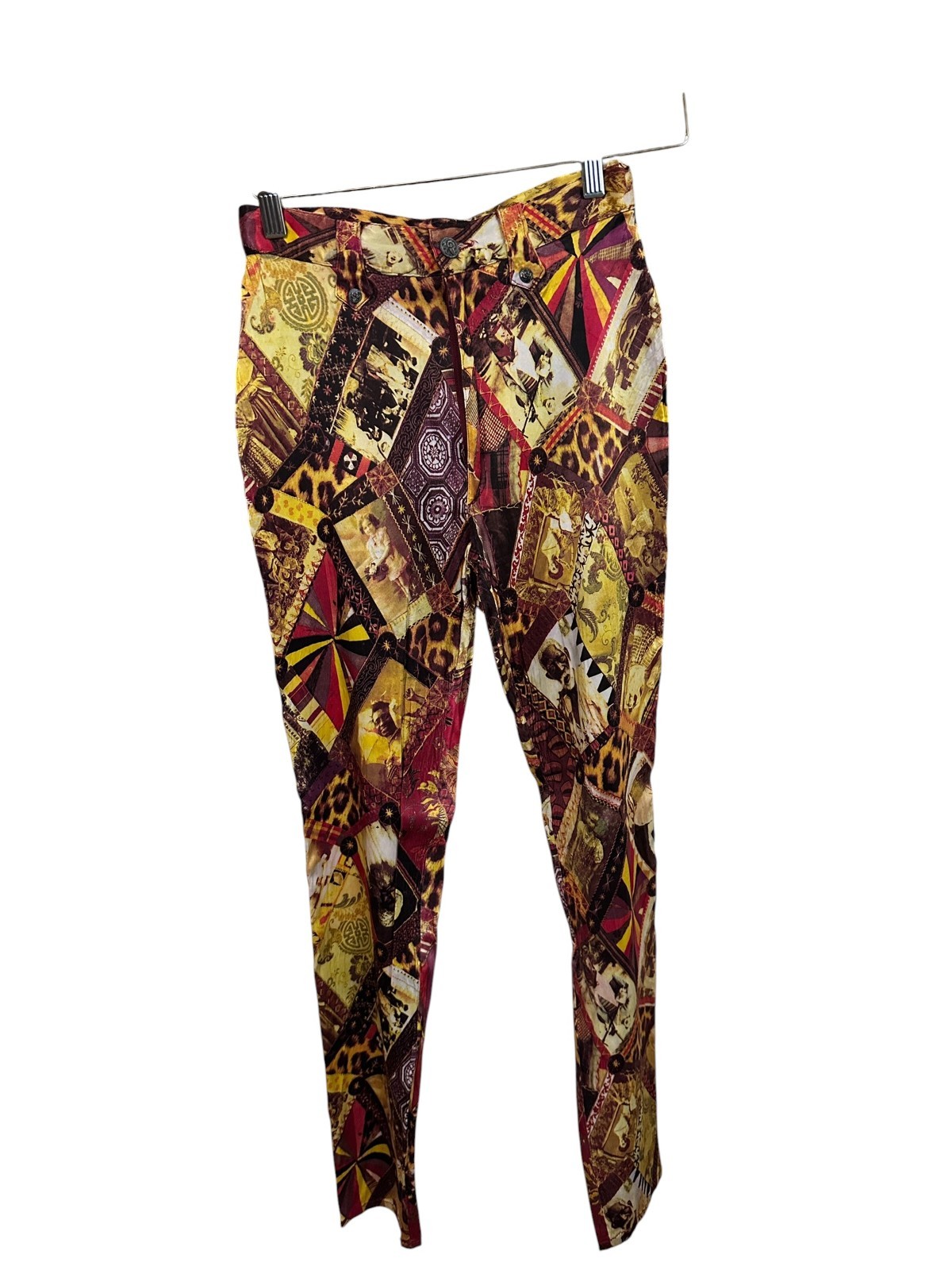 Vintage Christian Lacroix Bazaar Pants 90s Print France IT 38 Rare