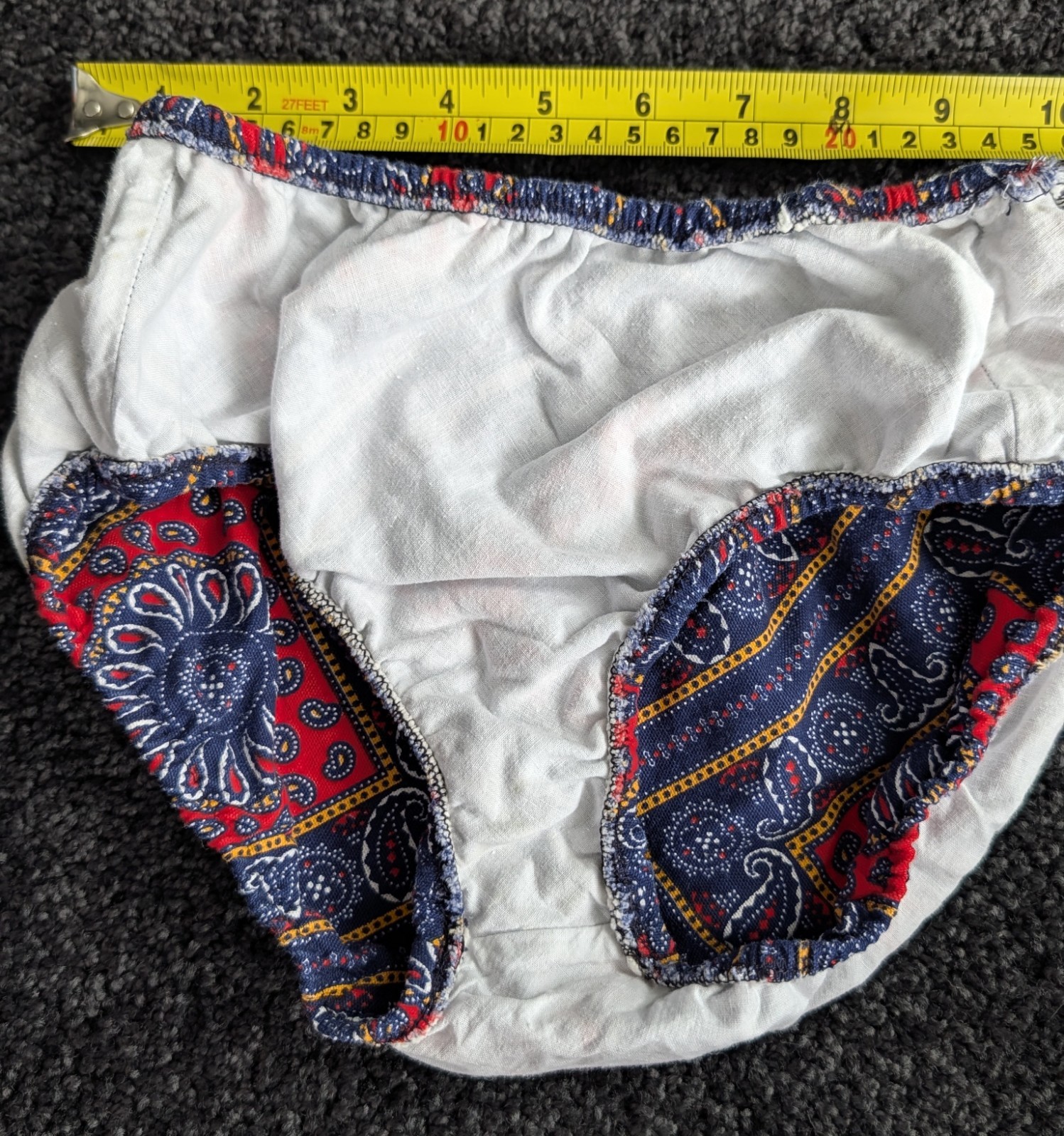 Vintage Dune Deck 3pc Bikini Swimsuit & Pants Set 60s 70s Paisley Bandana Print